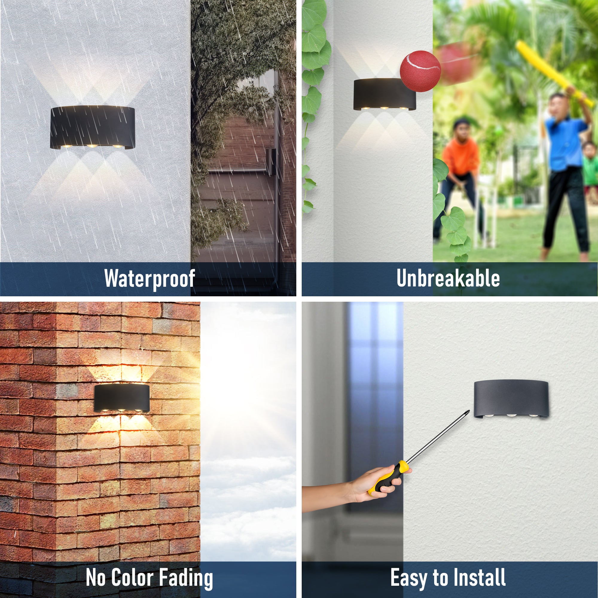 Features of Ezme 3 way up and down wall light #type_3 way