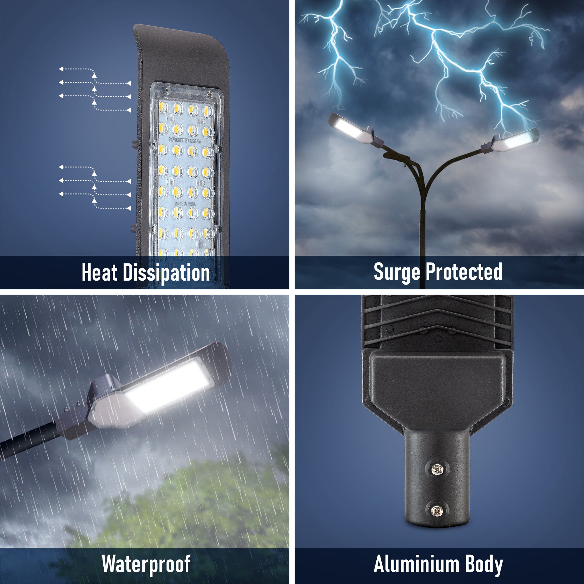 Features of Lexa 24W led street light #watts_24w