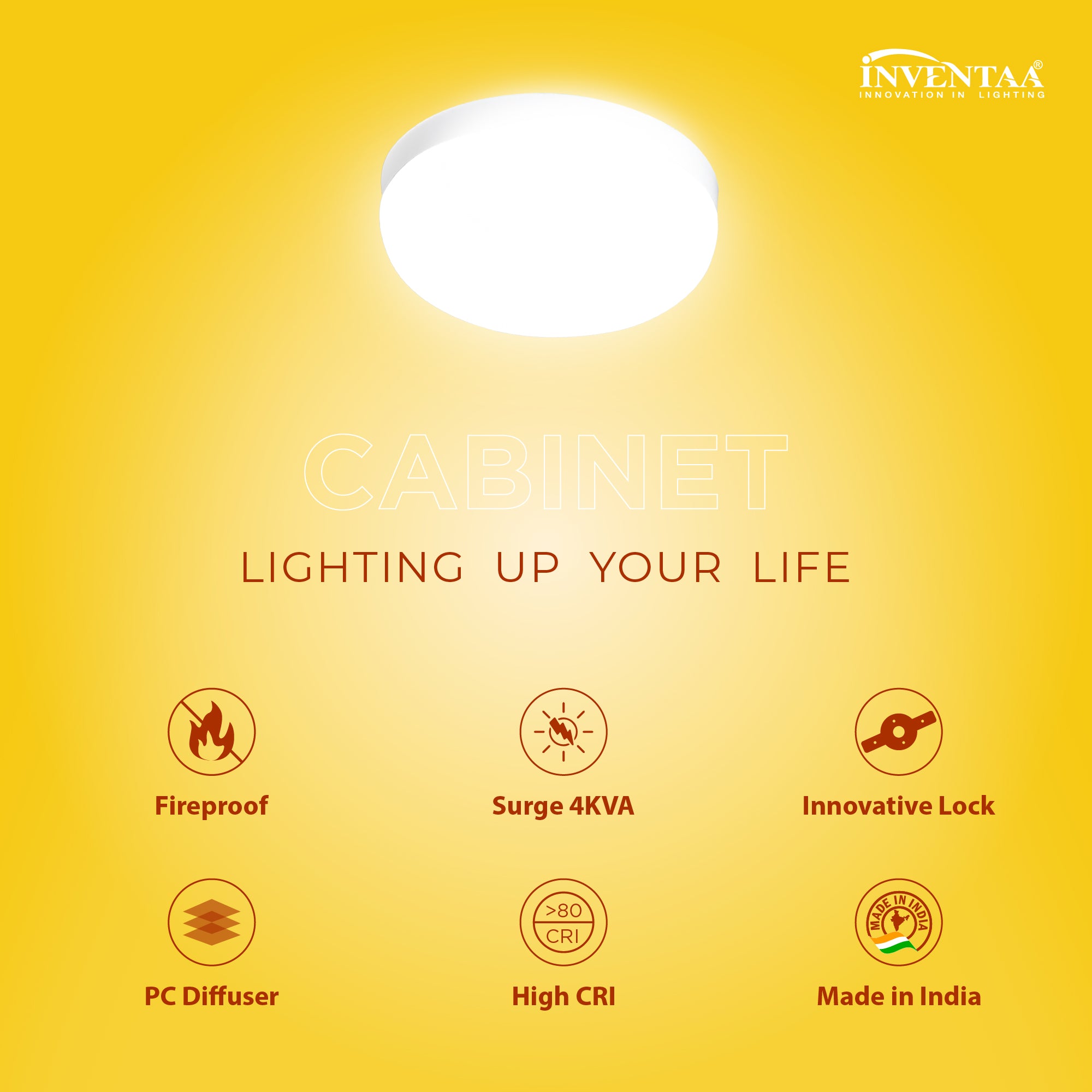 Features Of Lois 6W LED Cabinent Light #watts_6w