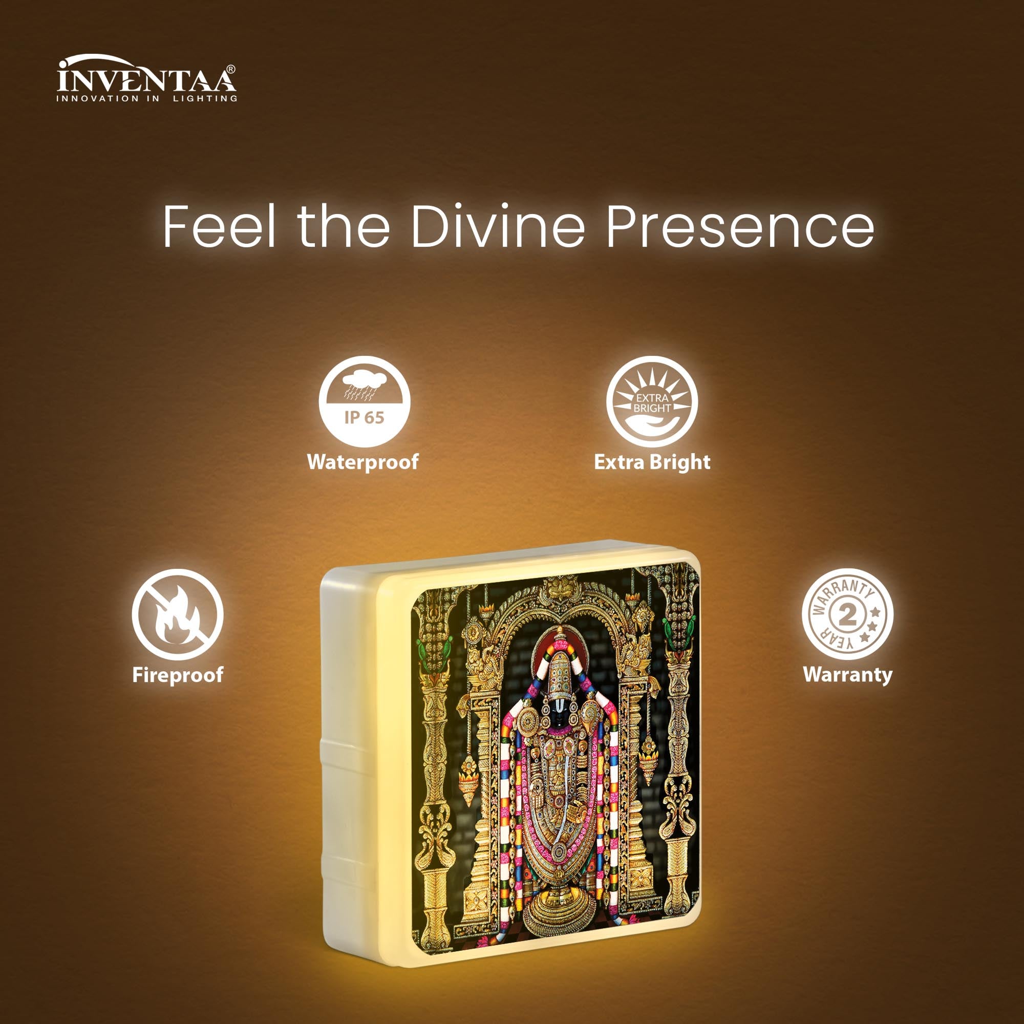 Features Of Lord Perumal Divine LED Wall Light 