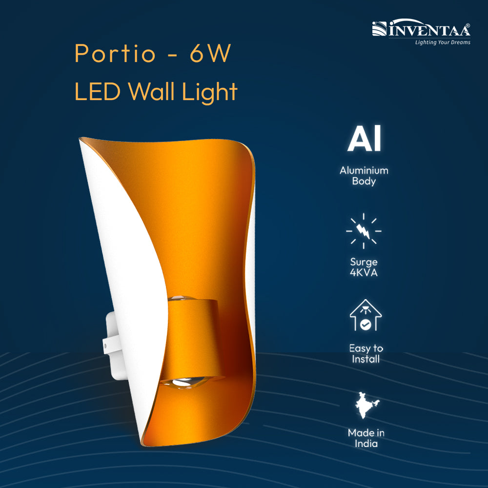 Portio 6W 2 Way LED Outdoor Wall Light