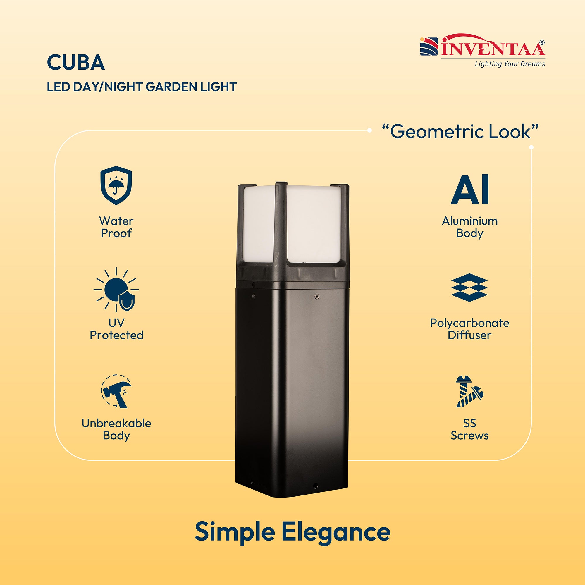 Features Of Smart Cuba LED Bollard Light 2 Feet #size_2 feet