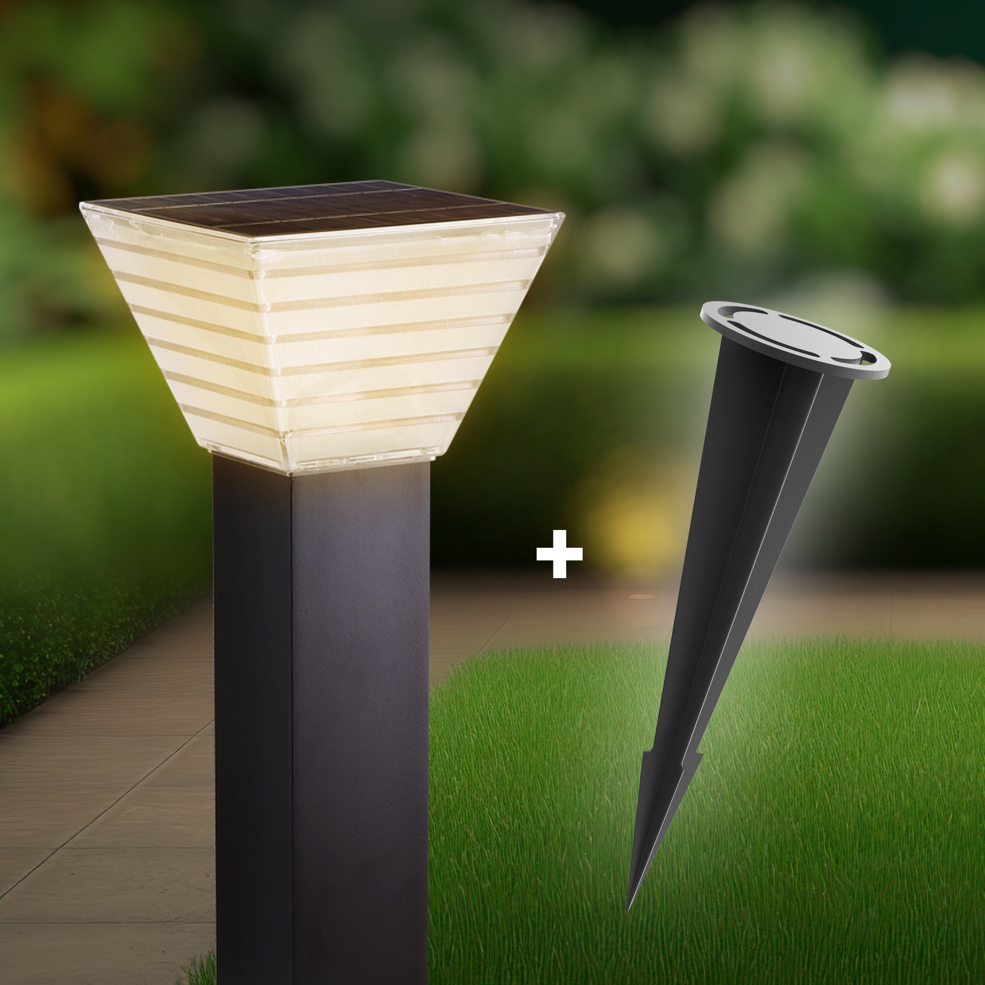 Bloom Solar Garden Light With Spike