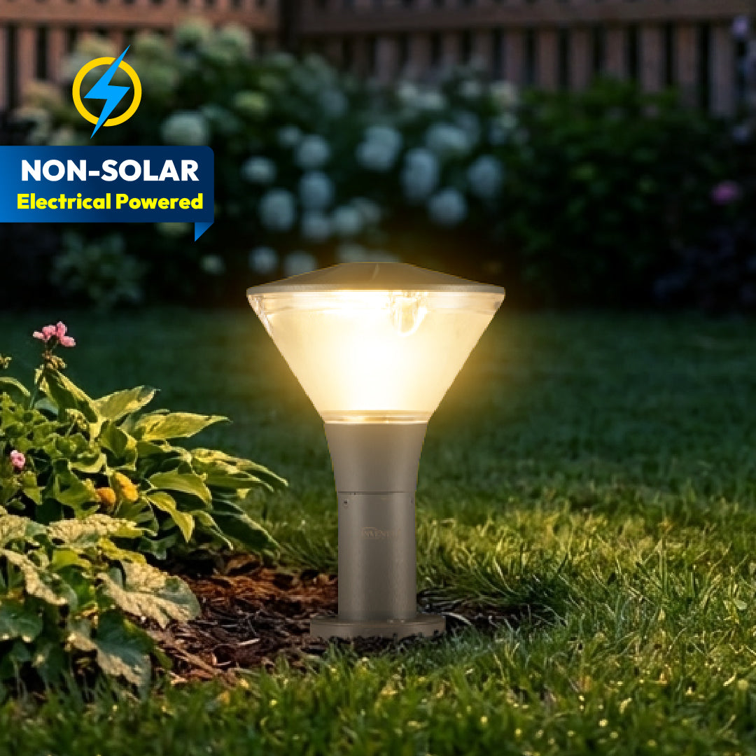 Yash 3 in 1 LED Bollard Light - INVENTAA Garden Lights