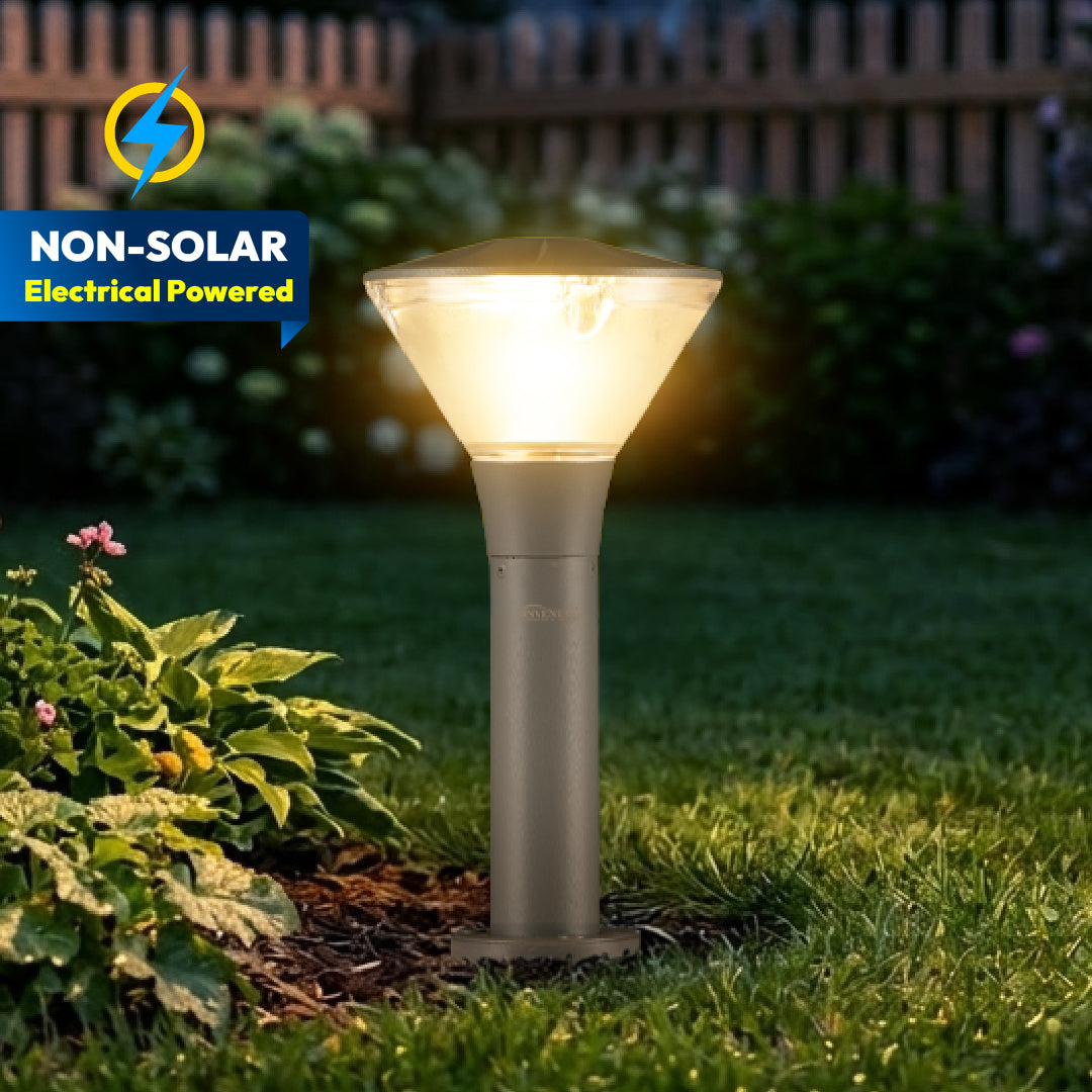 Yash 3 in 1 LED Bollard Light - INVENTAA Garden Lights
