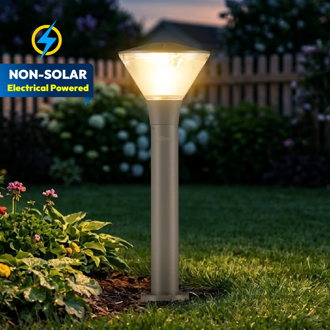 Yash 3 in 1 LED Bollard Light - INVENTAA Garden Lights