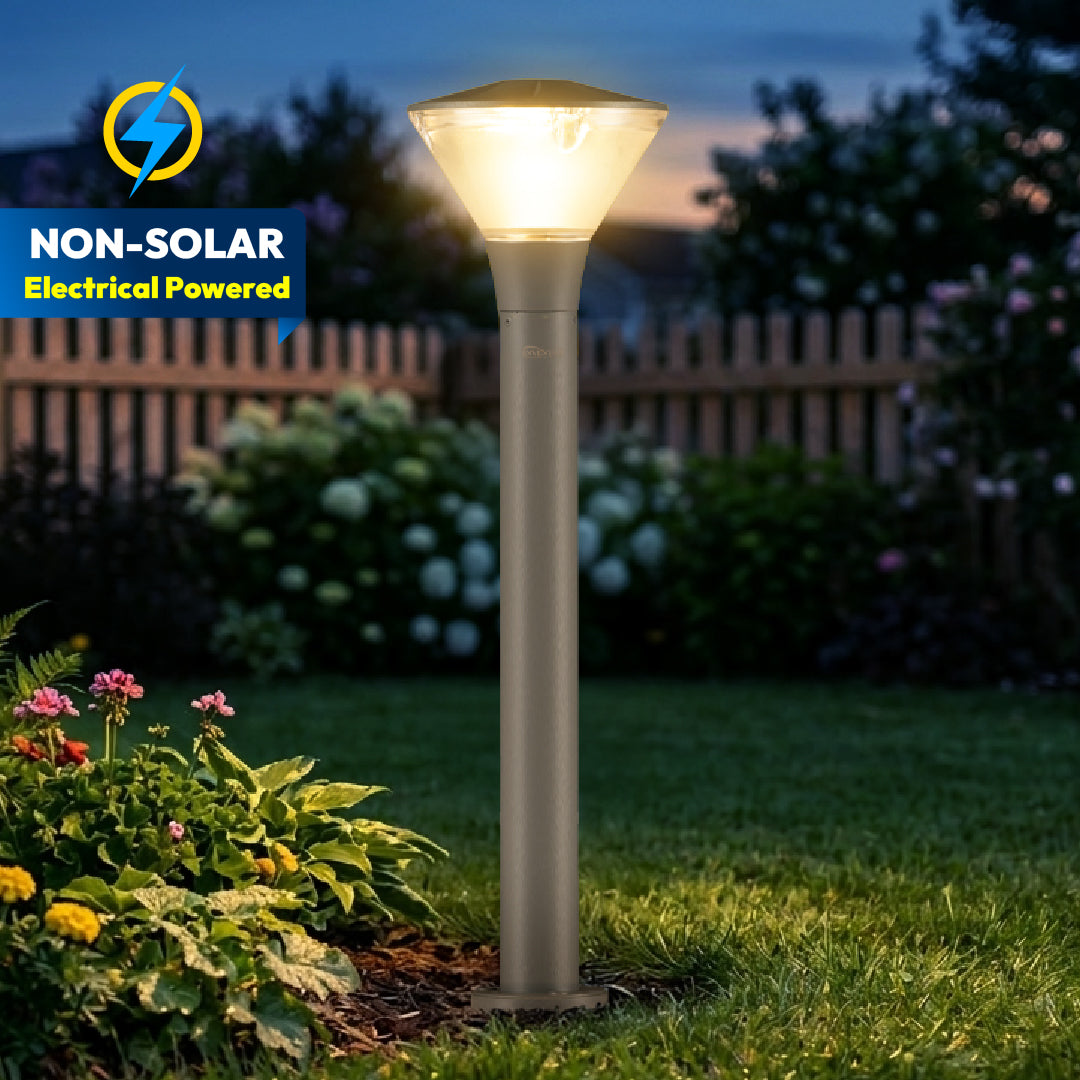 Yash 3 in 1 LED Bollard Light - INVENTAA Garden Lights