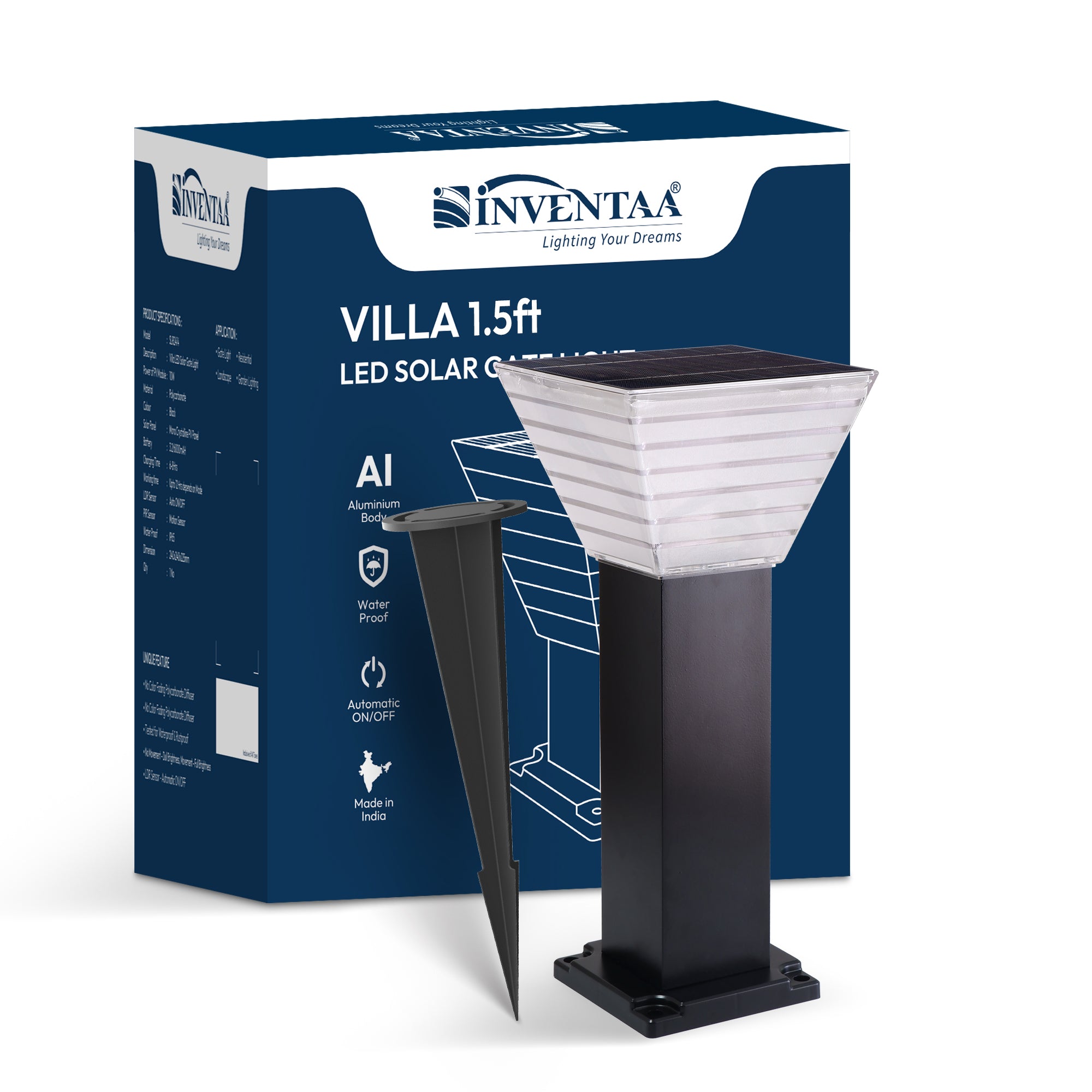 Villa Solar Garden Light With Spike