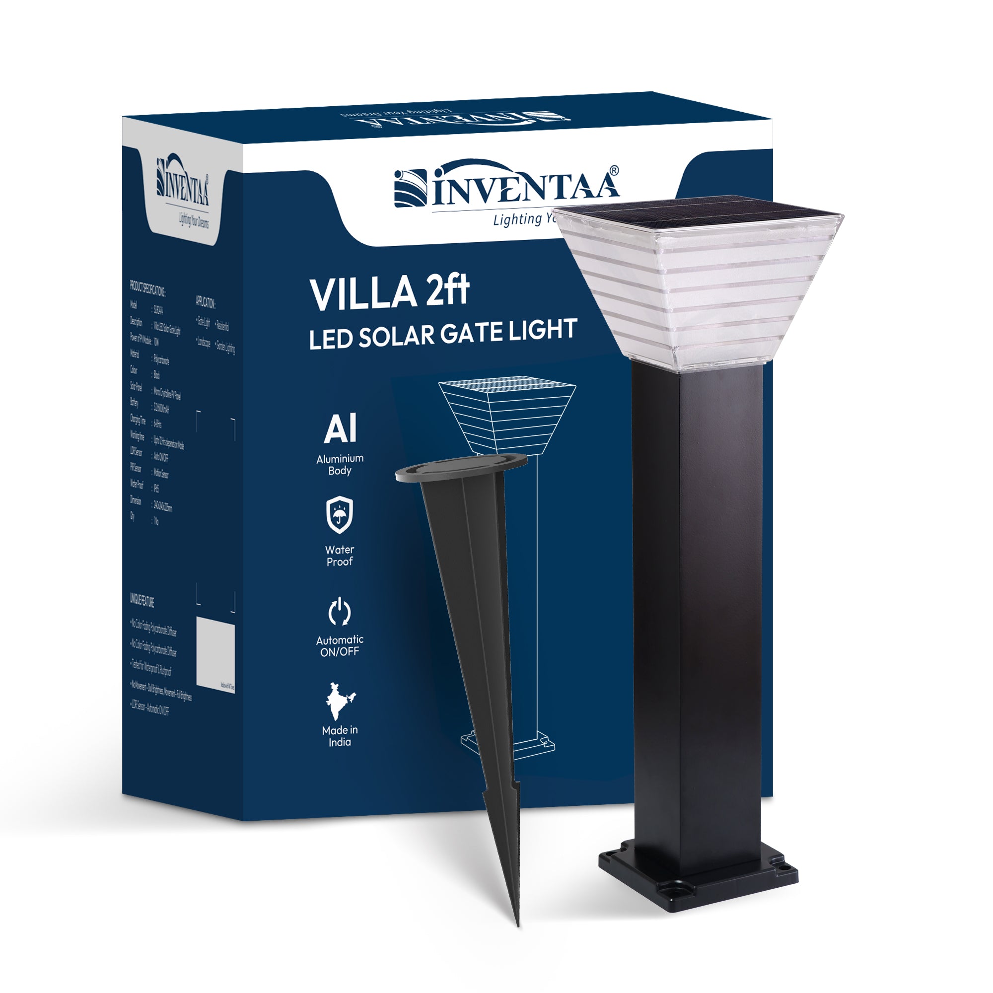 Villa Solar Garden Light With Spike