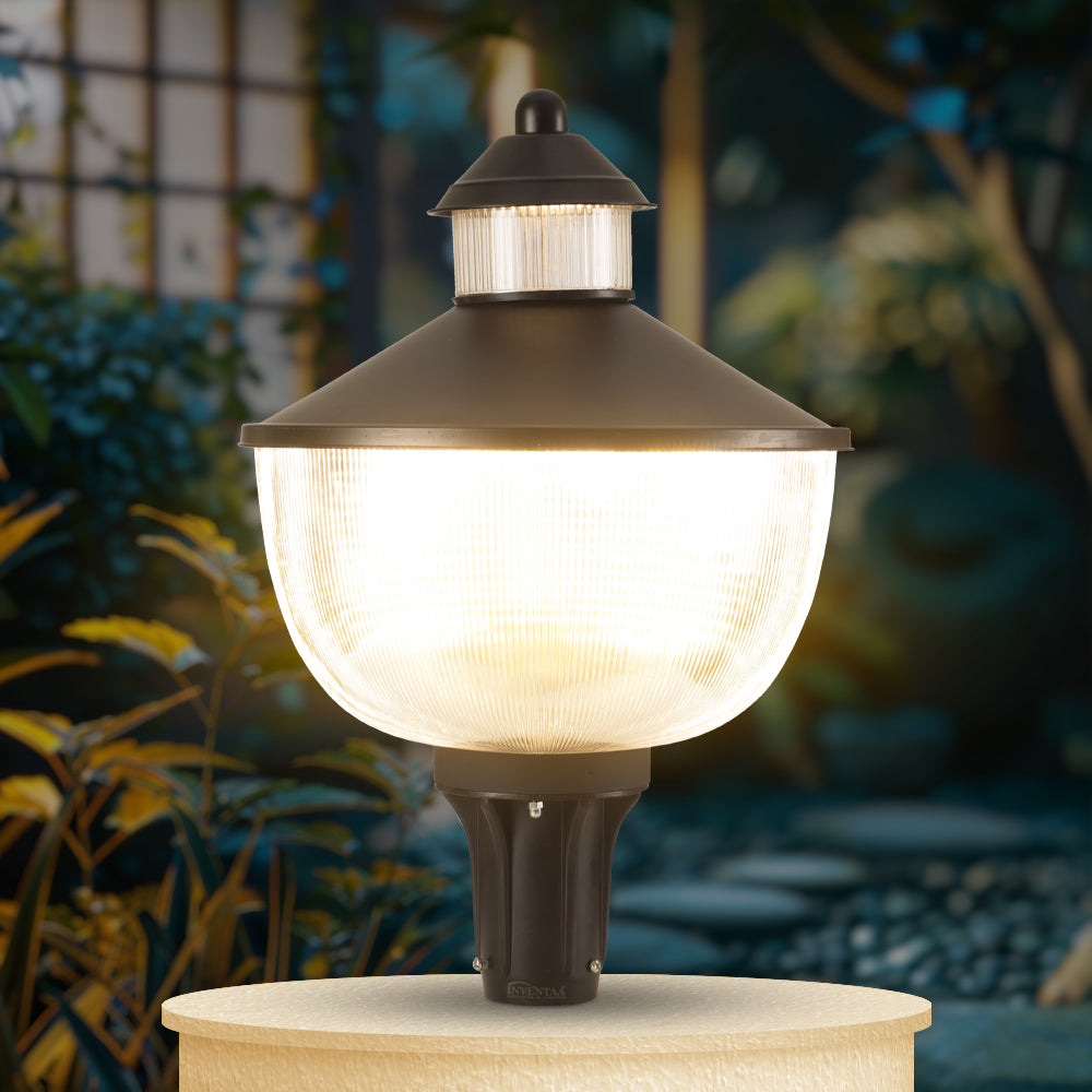 Warm glow dome light for gate with elegant home gate light design #light color_warm white