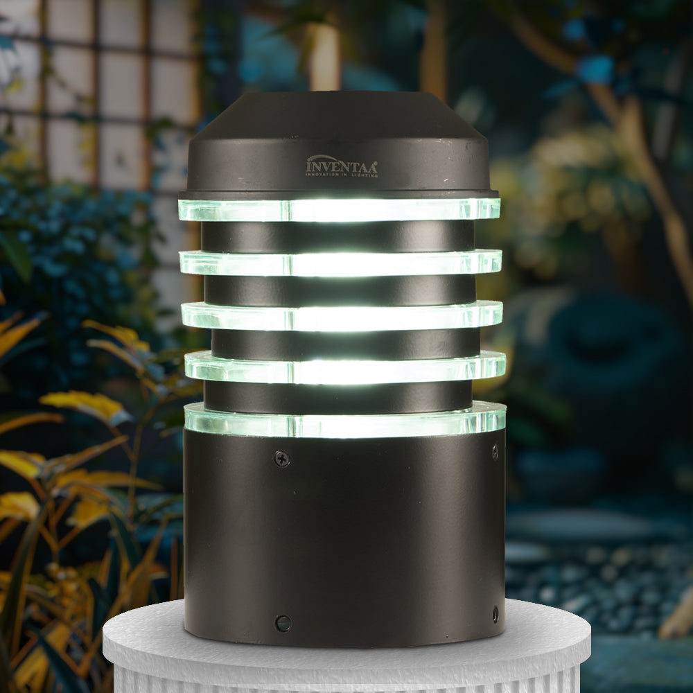 12Y - 2814 Eberta Square LED Gate Light Warm White #shape_square