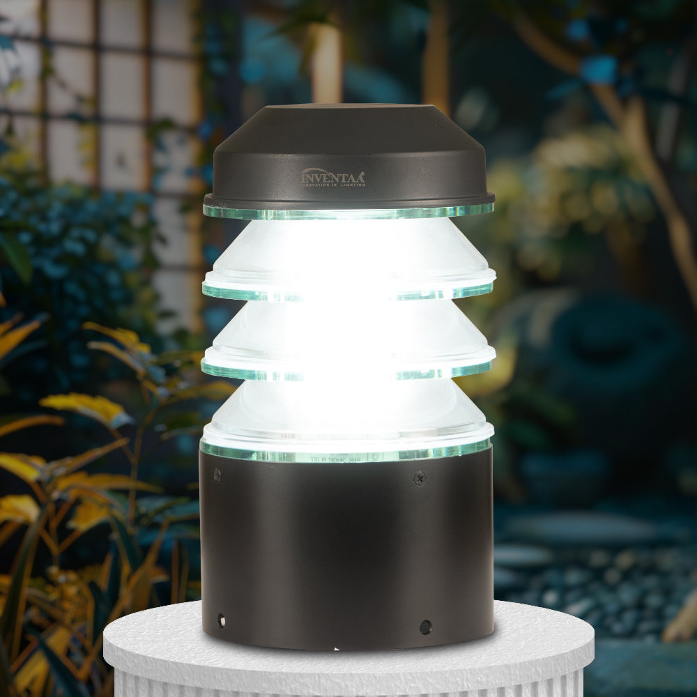 Modern main gate lamp with sleek gate post lights for bright entrance lights