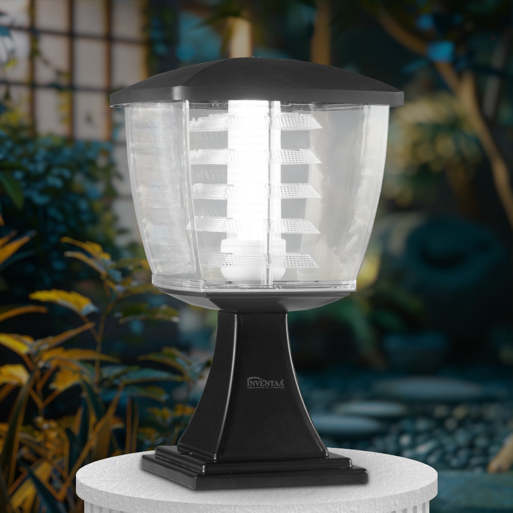 18C - 2314B Glasis Black Clear LED Gate Light Cool White #color_black trio luv clear