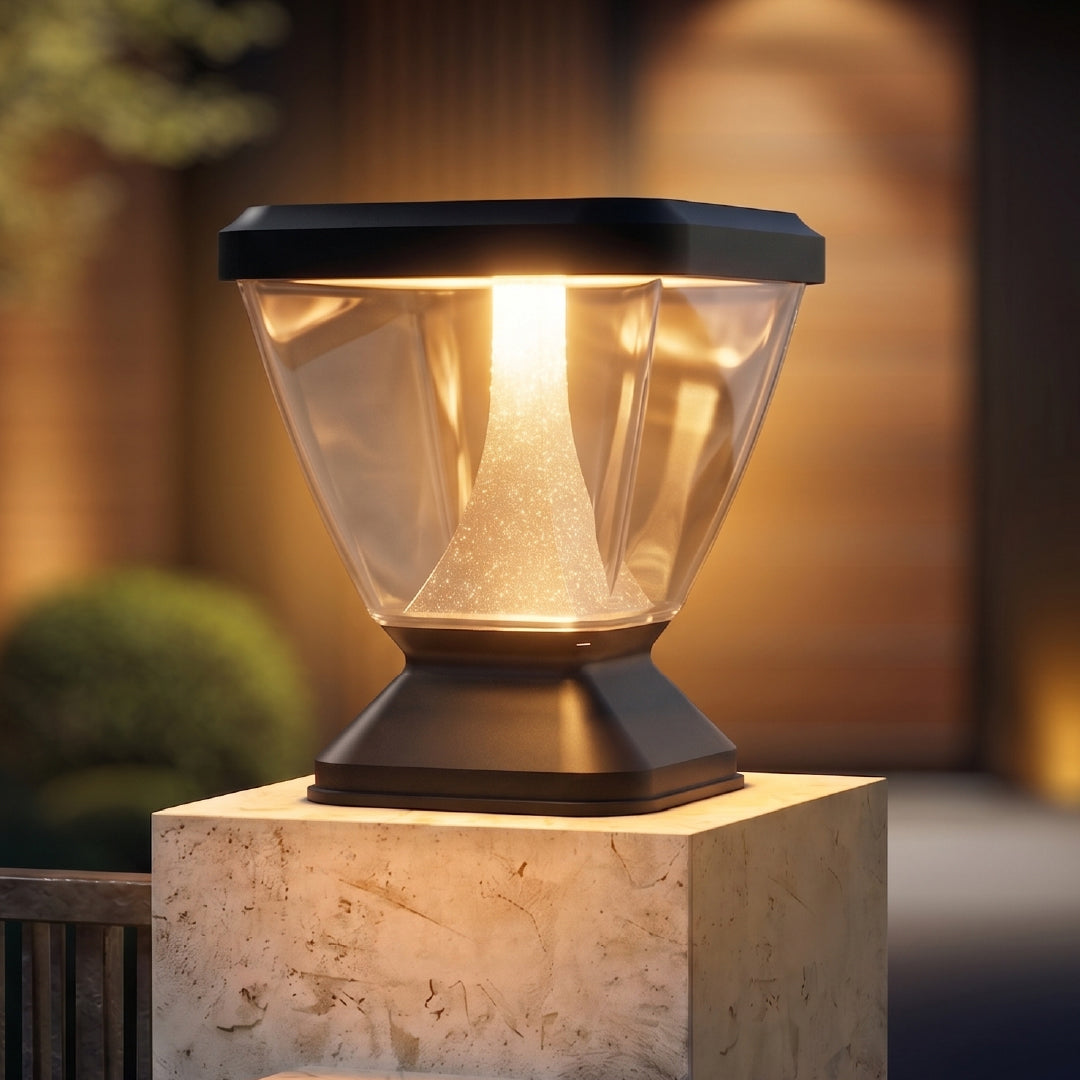 Zenia SKY 12W Outdoor Gate Pillar Light 3-in-1 LED (Cool, Warm & Neutral) | Waterproof Post Top Wall Mount Light for Home Gate, Compound & Boundary Wall