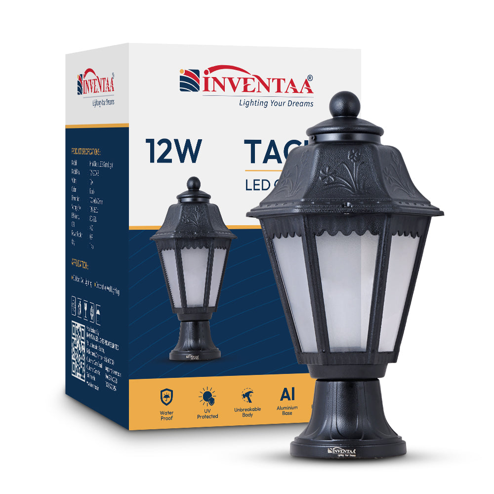 Inventaa 12W LED Gate Light – Best Outdoor Lighting India