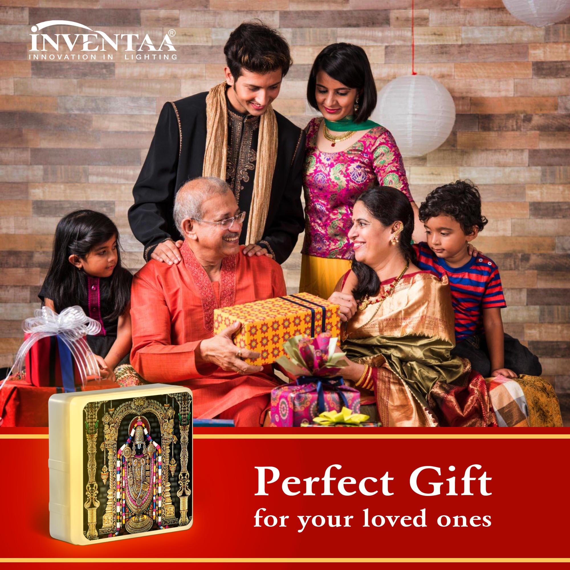 Gift Lord Perumal Divine LED Wall Light For Your Loved Ones 