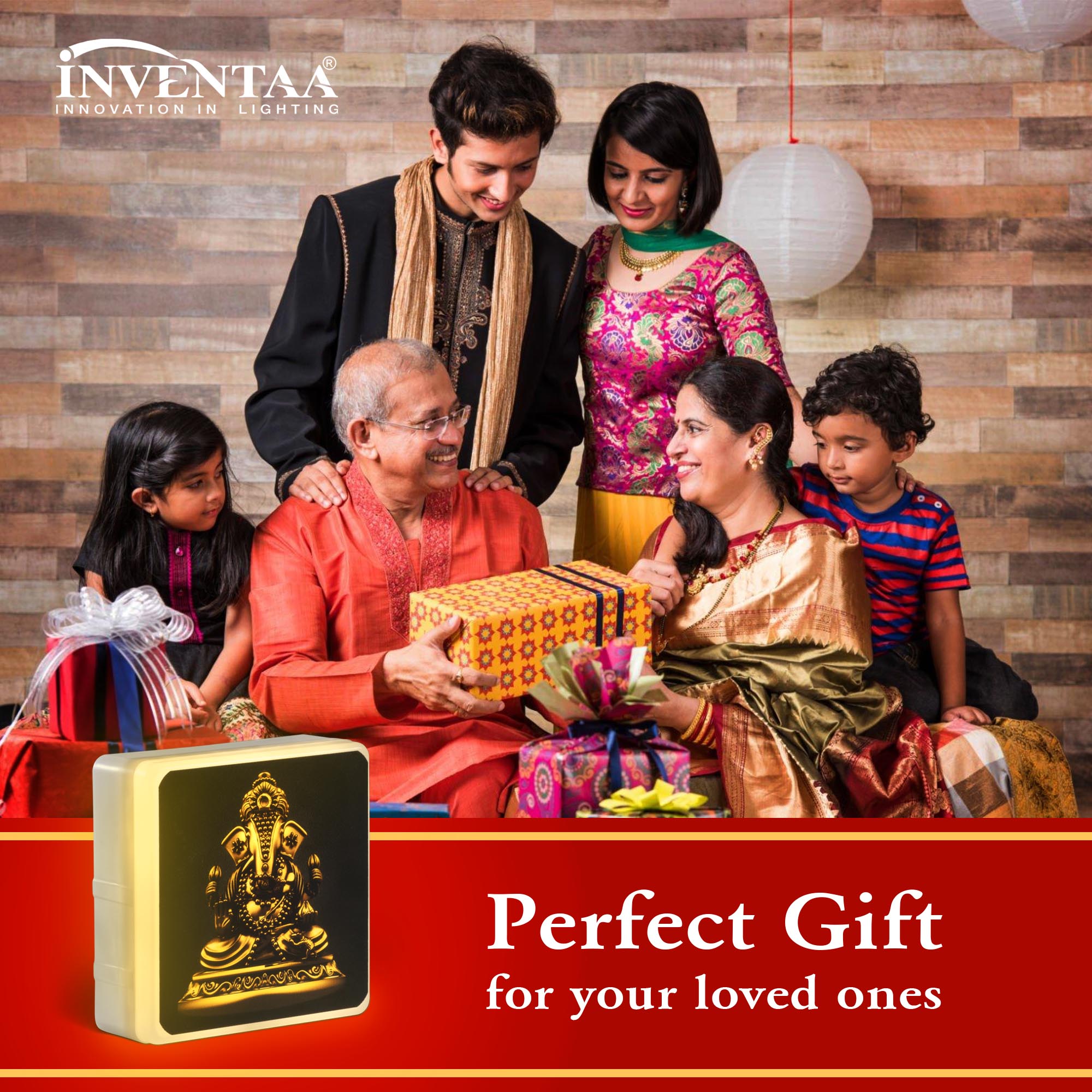 Gift Lord Vinayagar Divine LED Wall Light For Your Loved Ones