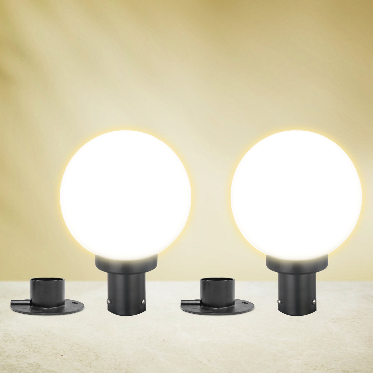 Globe Pc - 12W Gate Light Design House Entrance Lights