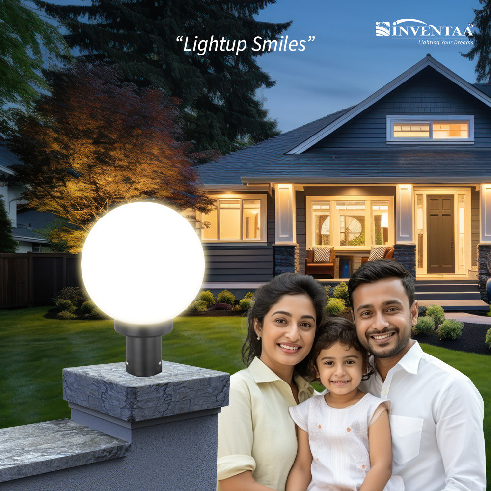 Globe PC - 18W LED Gate Light Outdoor Pathway Light for Door Entry