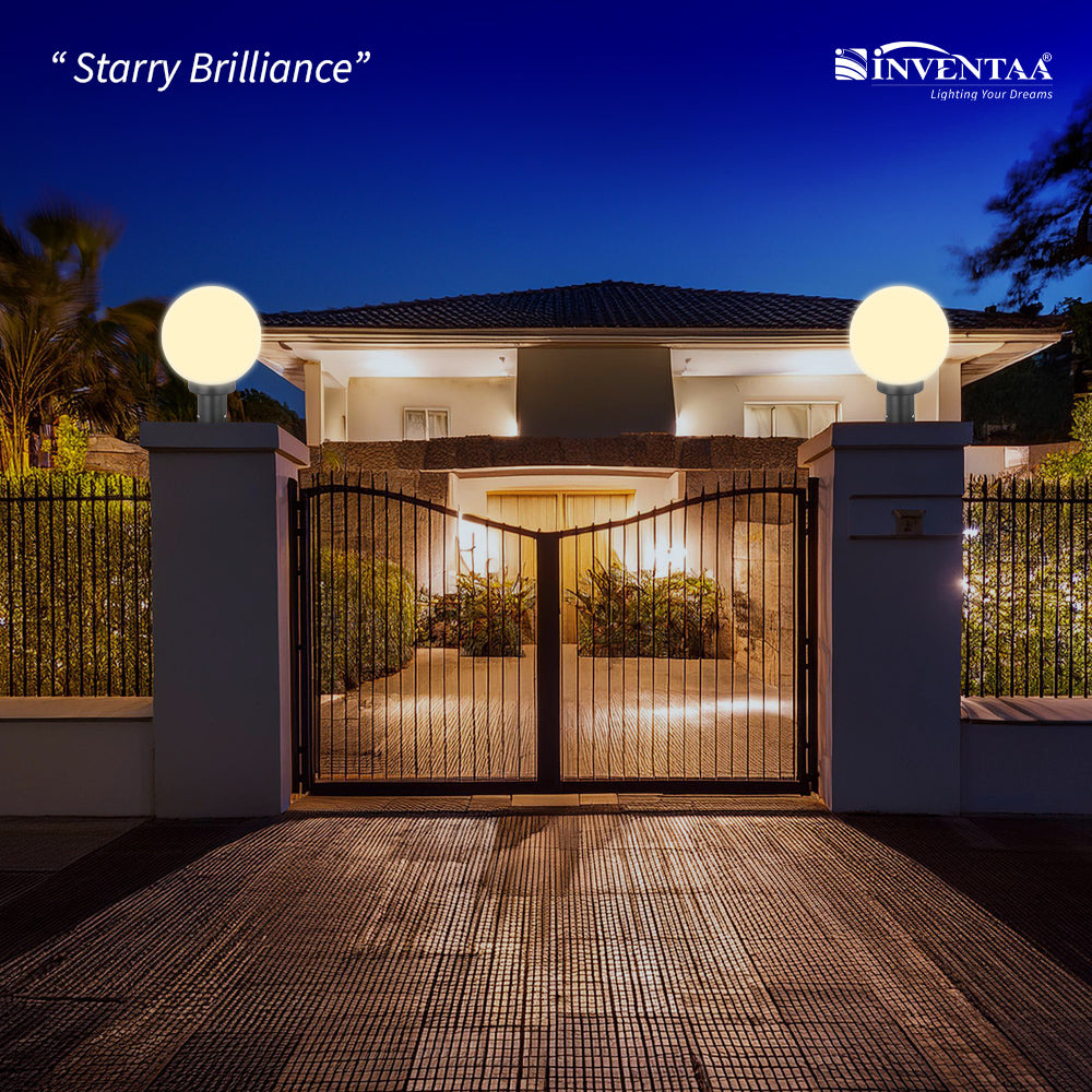 Globe PC - 18W LED Gate Light Outdoor Pathway Light for Door Entry