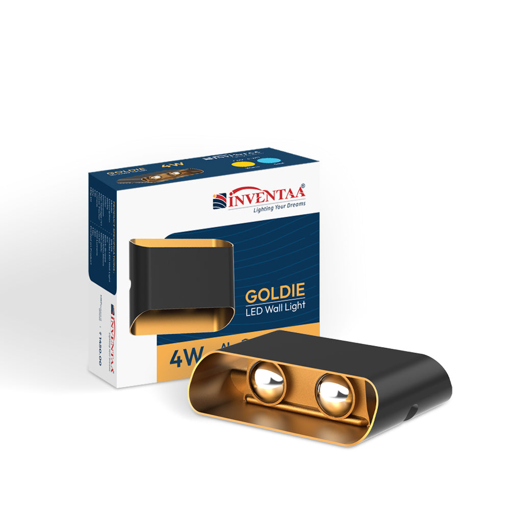 Goldie 4W 4 Way LED Wall Light With Its Box #type_2 x 2 way