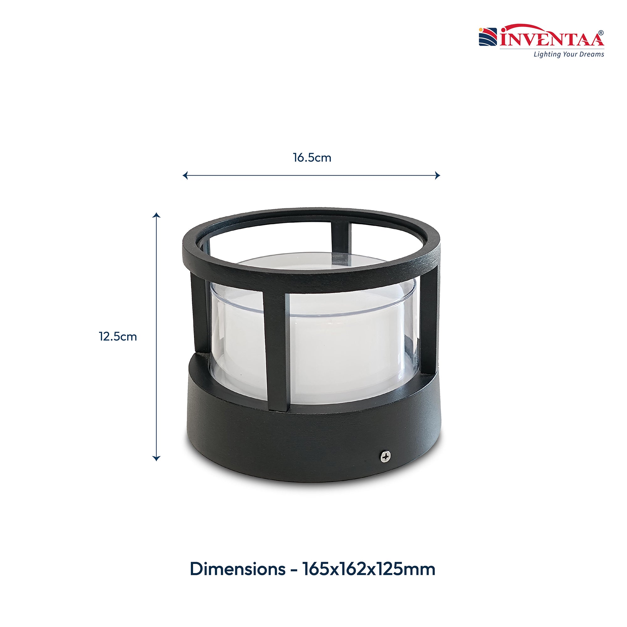 Gate dome light fitting instructions showing step-by-step installation