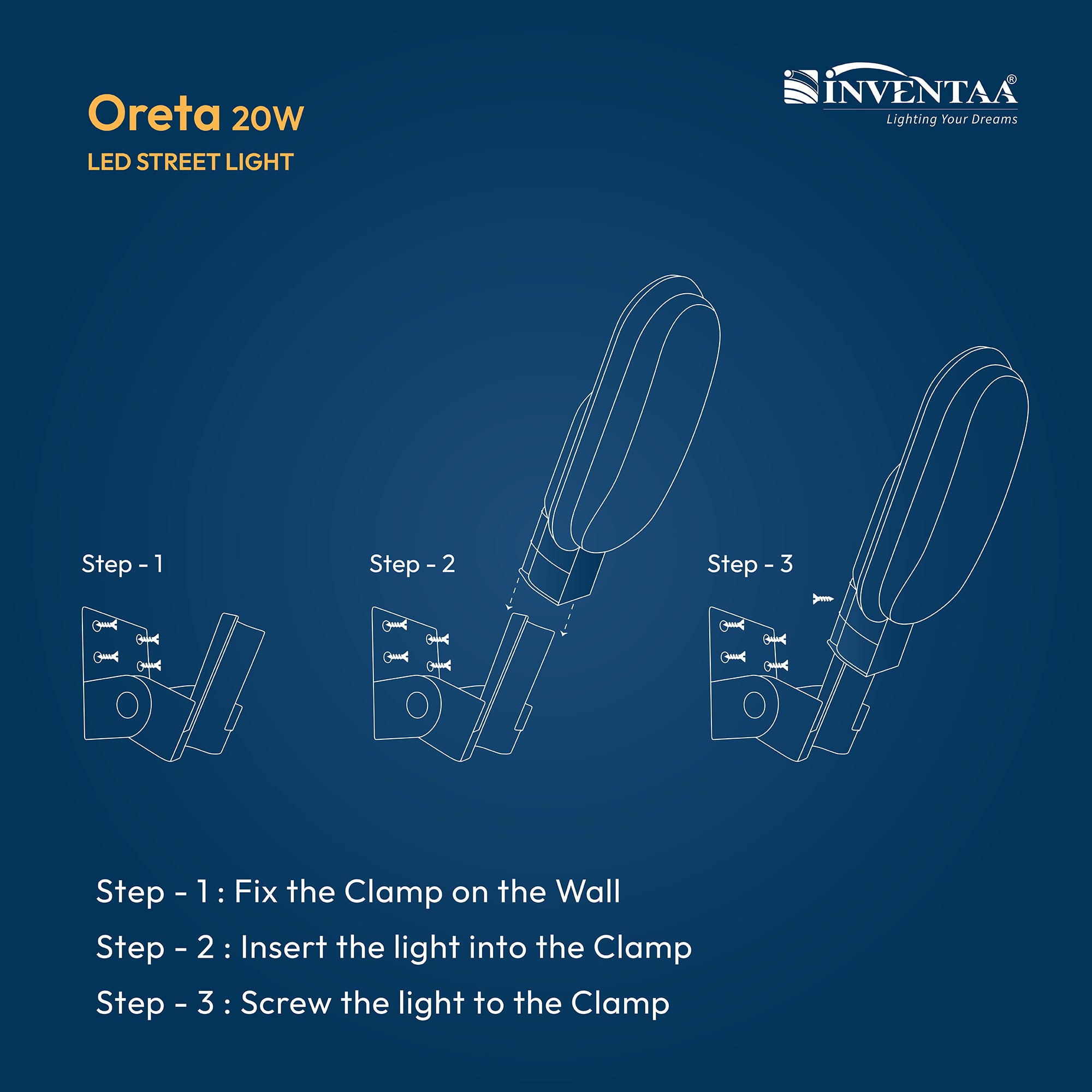 Oreta 20W General LED Street Light