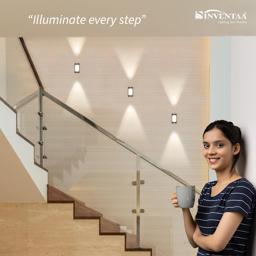 Juno LED Wall Light Installed On Stairs