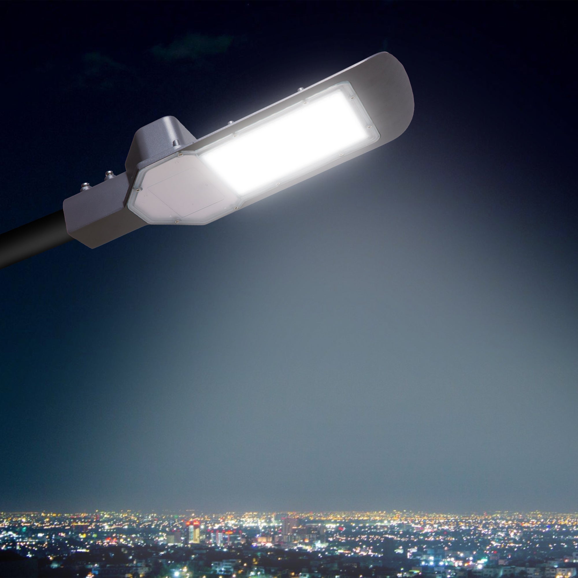 Lexa 50W led street light emitting cool white glow #watts_50w