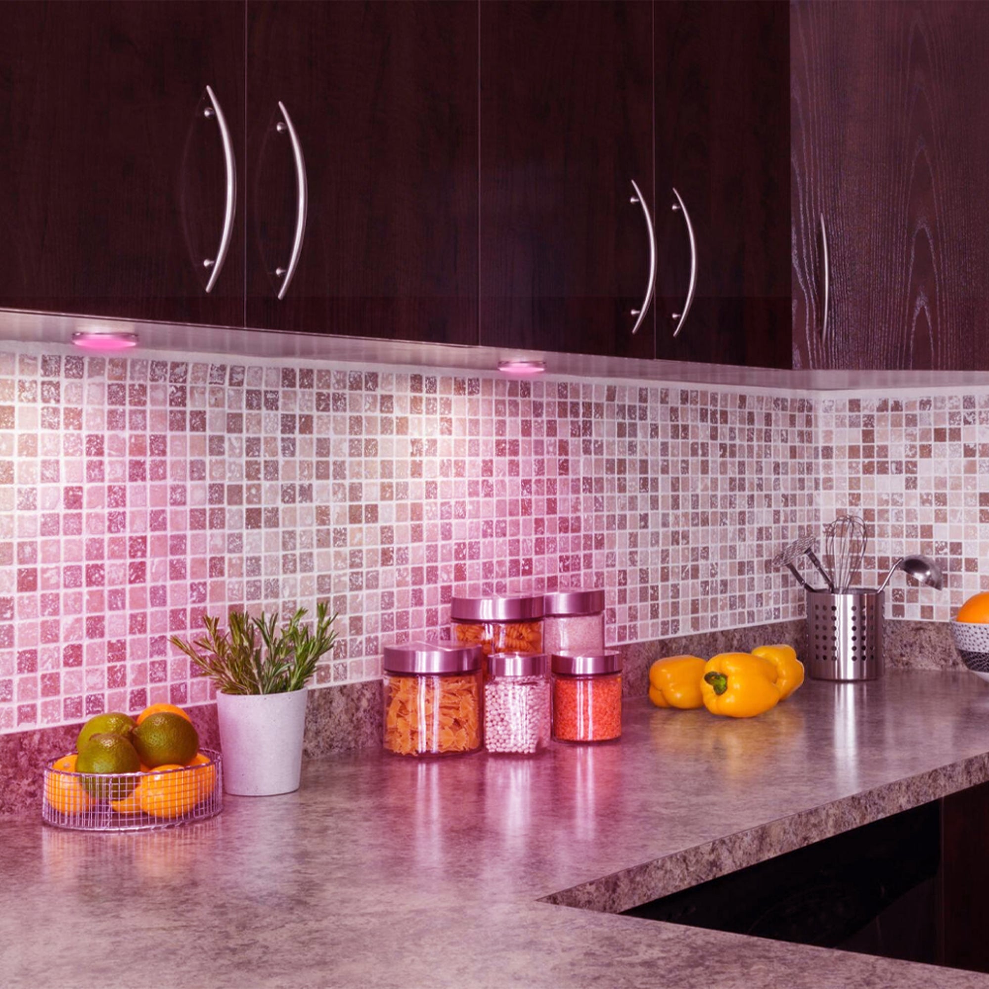 Lois 6W LED Cabinent Light Emitting Pink Glow #watts_6w