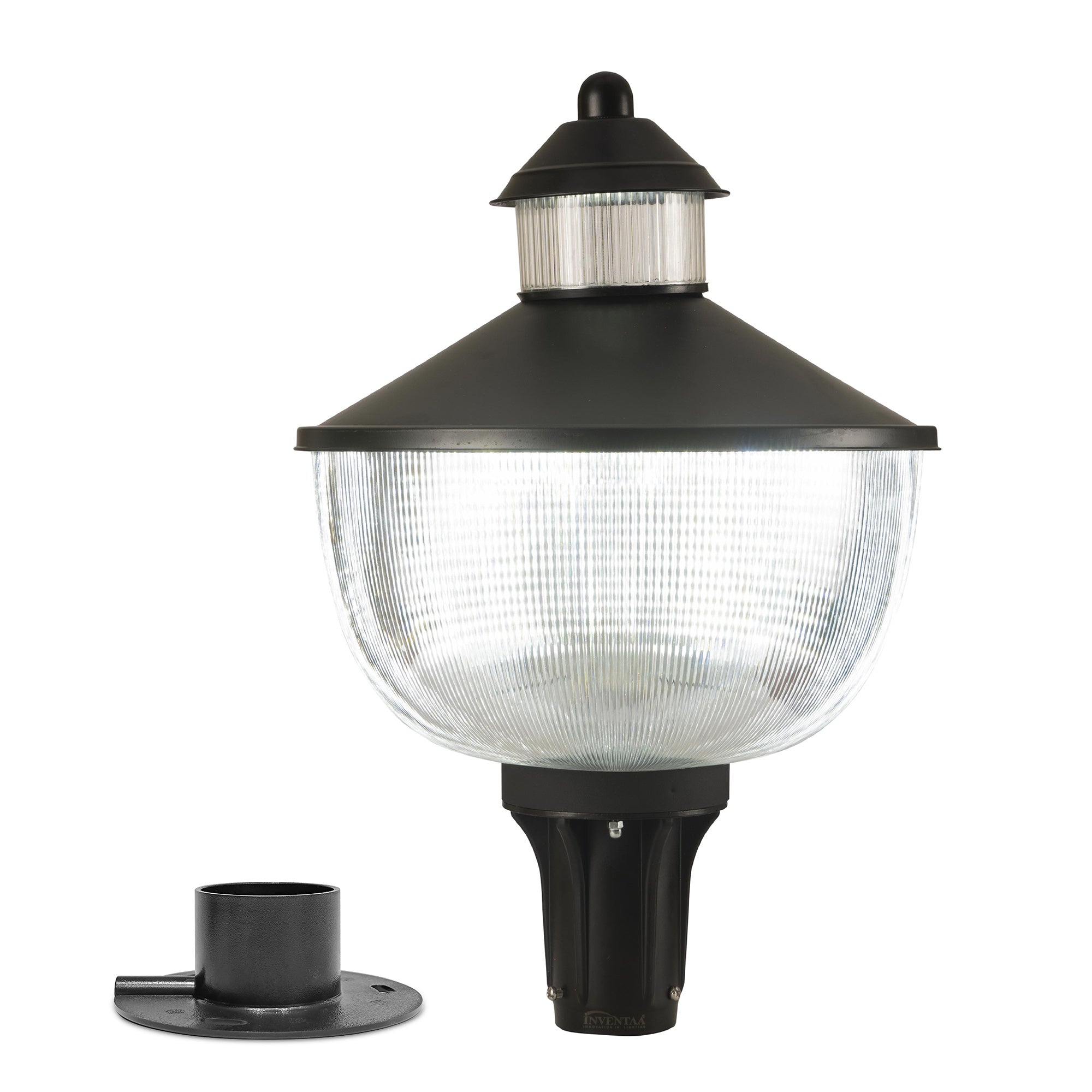 Front gate modern dome light with holder for easy house gate setup