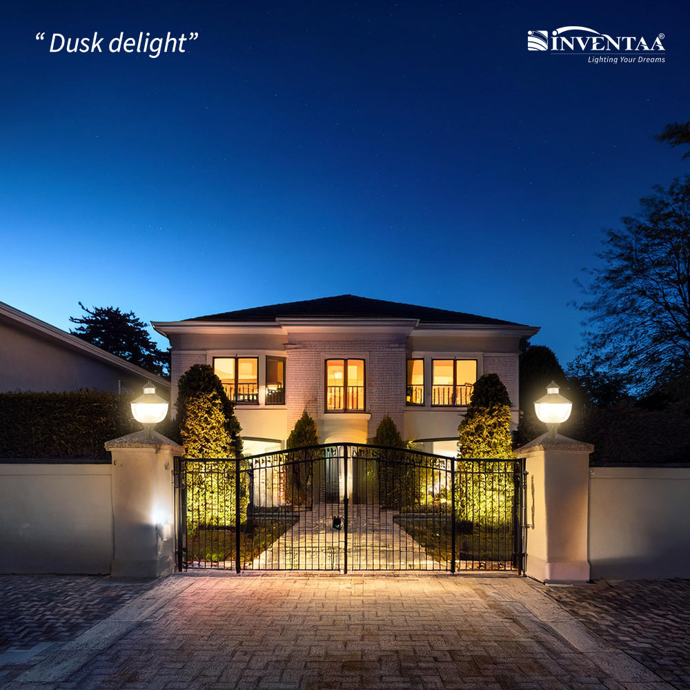 Front gate modern gate light design with stylish house gate lights