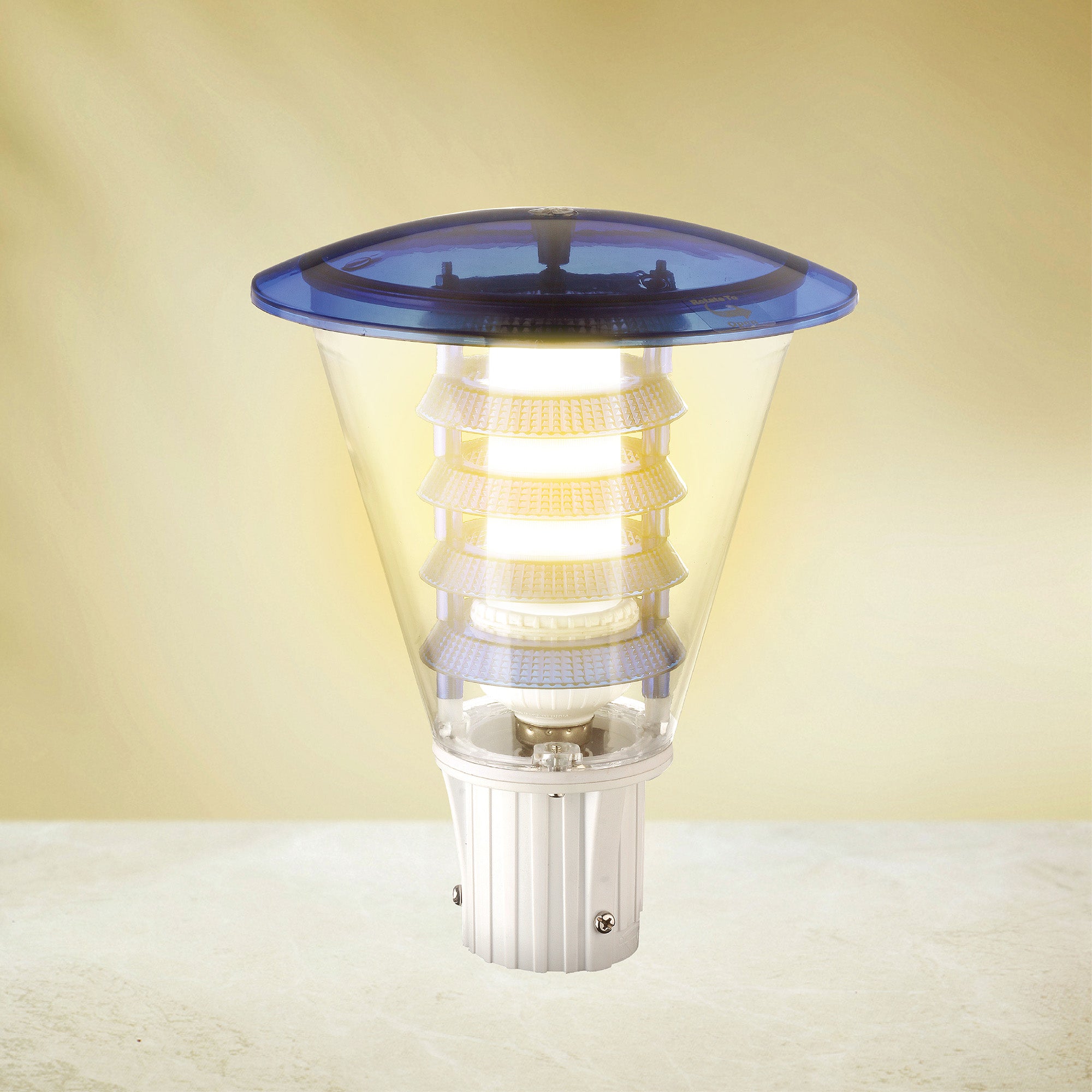 Mini olivia led gate light emitting warm white glow