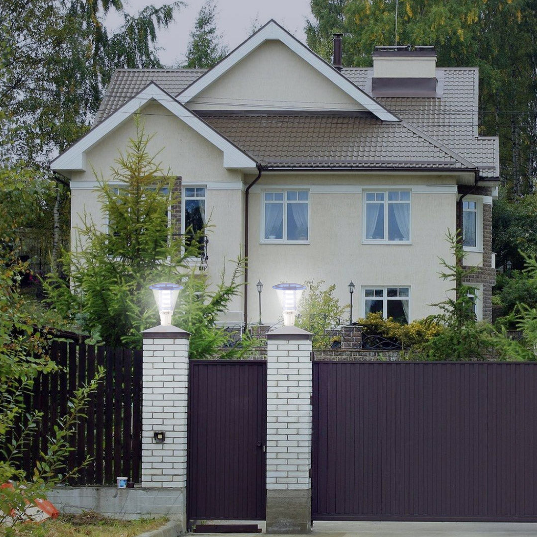 Lamp for main gate with modern gate wall light design at entrance