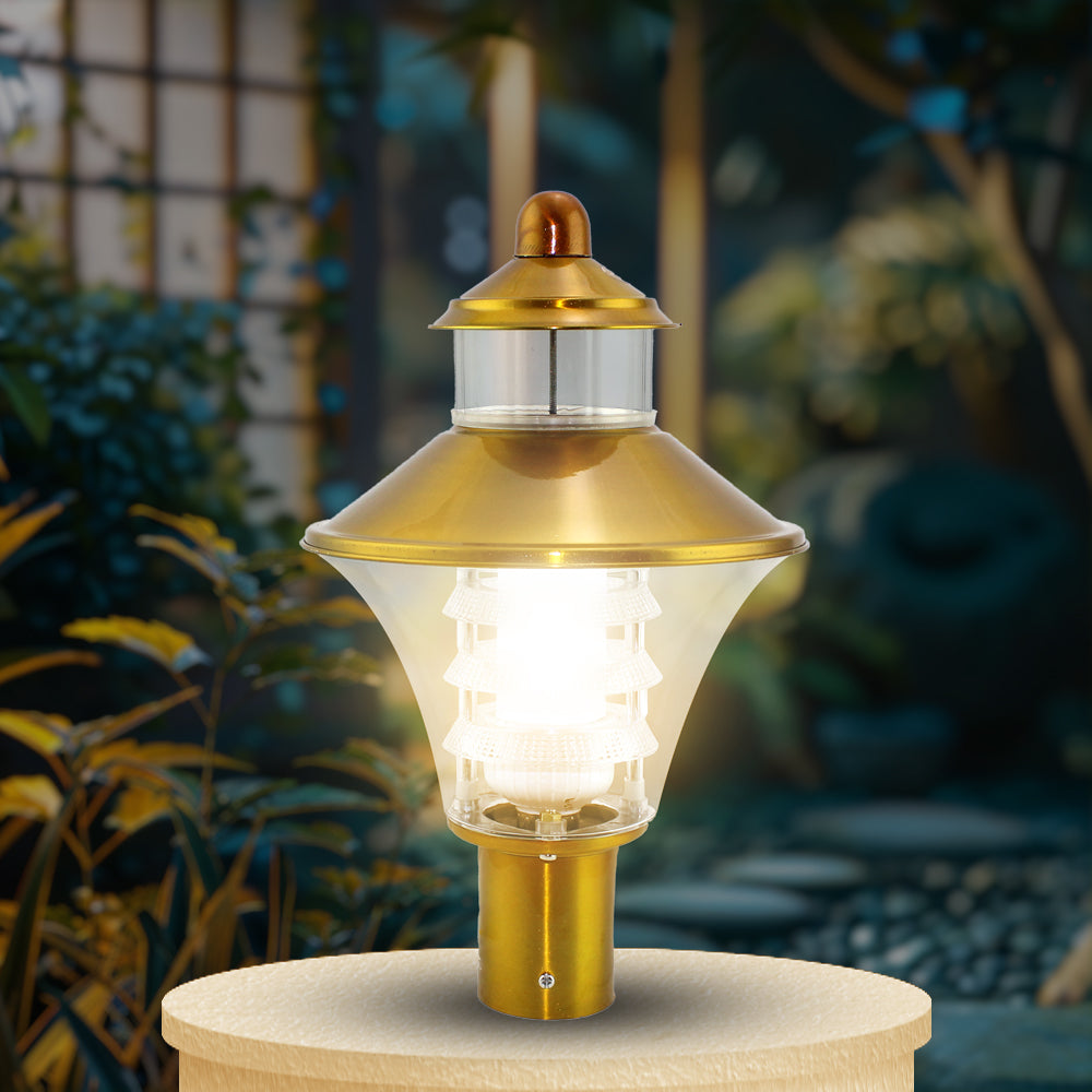 Optic Fabula LH Golde Warm White LED Gate Light | Best LED Gate Light Model Online at affordable price Online #color_gold clear