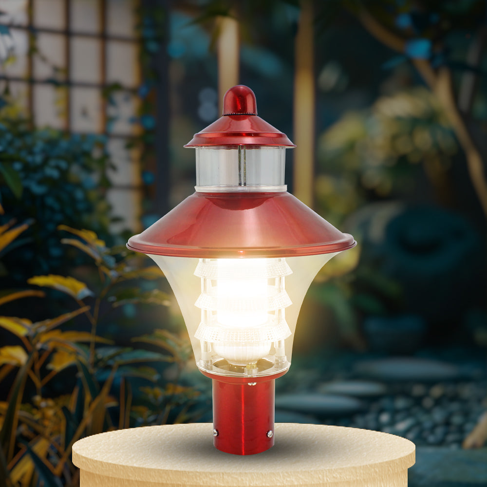 Optic Fabula 10W Outdoor Gate Light - Modern LED Gate Post Lamp -Entry Light