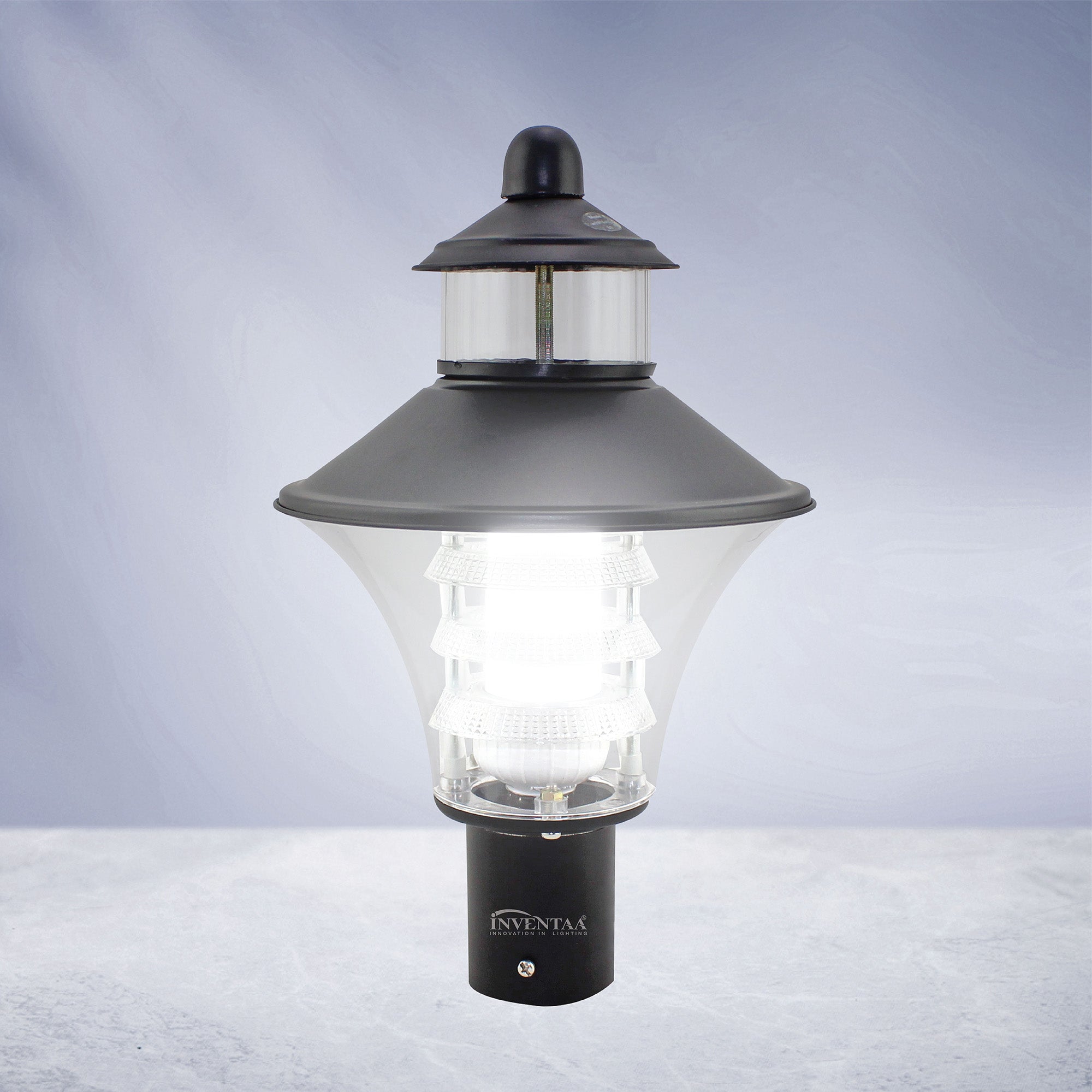 Optic Fabula LH Matt Black Cool Warm | Best LED Gate Light Model Online at affordable price Online  #color_matt black clear