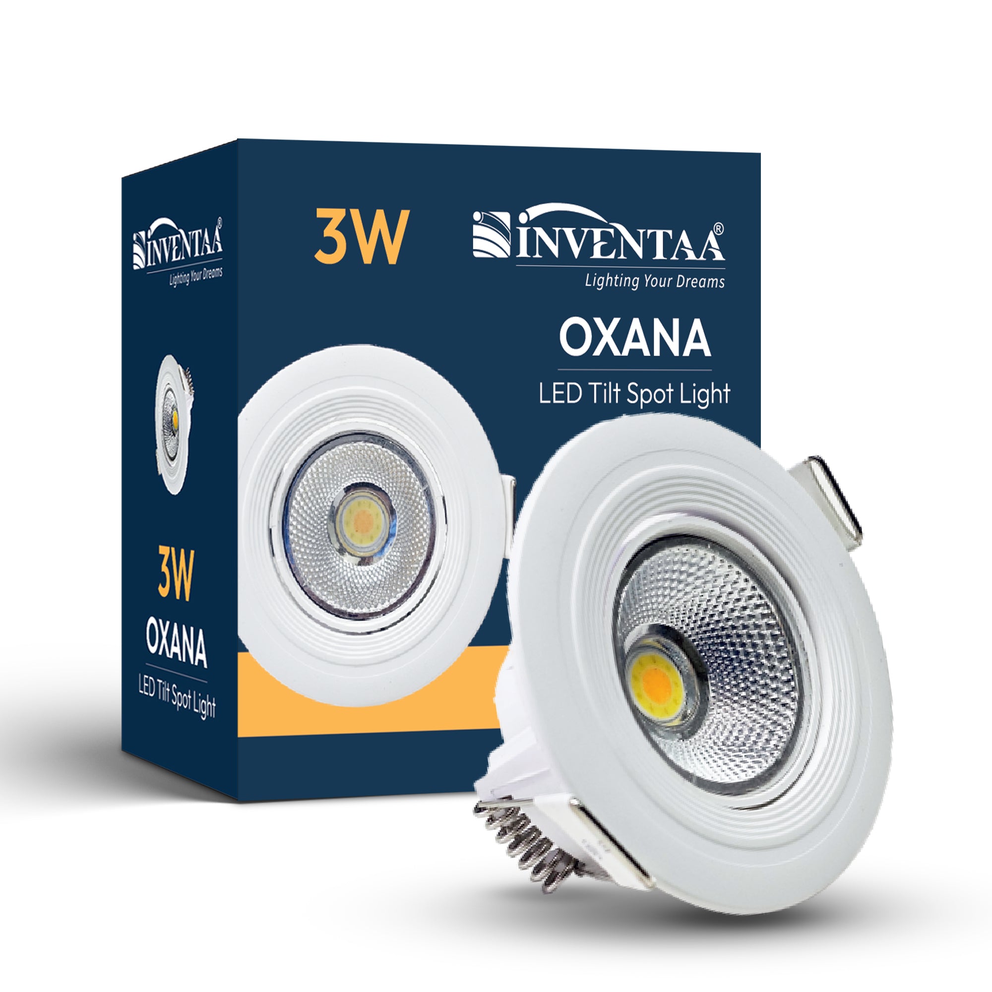 Oxana 3W LED COB Downlight Tilt With Box Enclosure