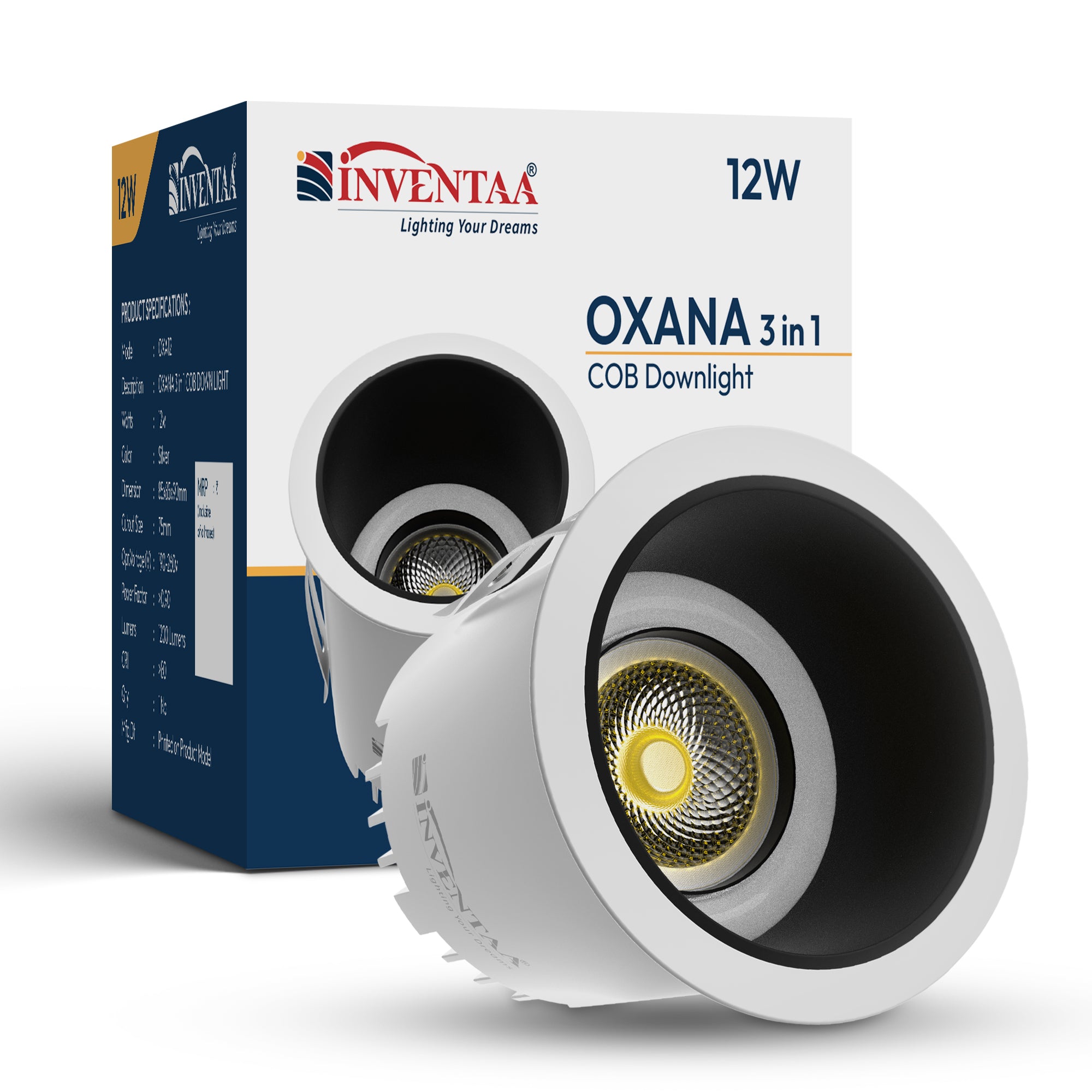Oxana 3 in 1 COB Down Light With Box Enclosure