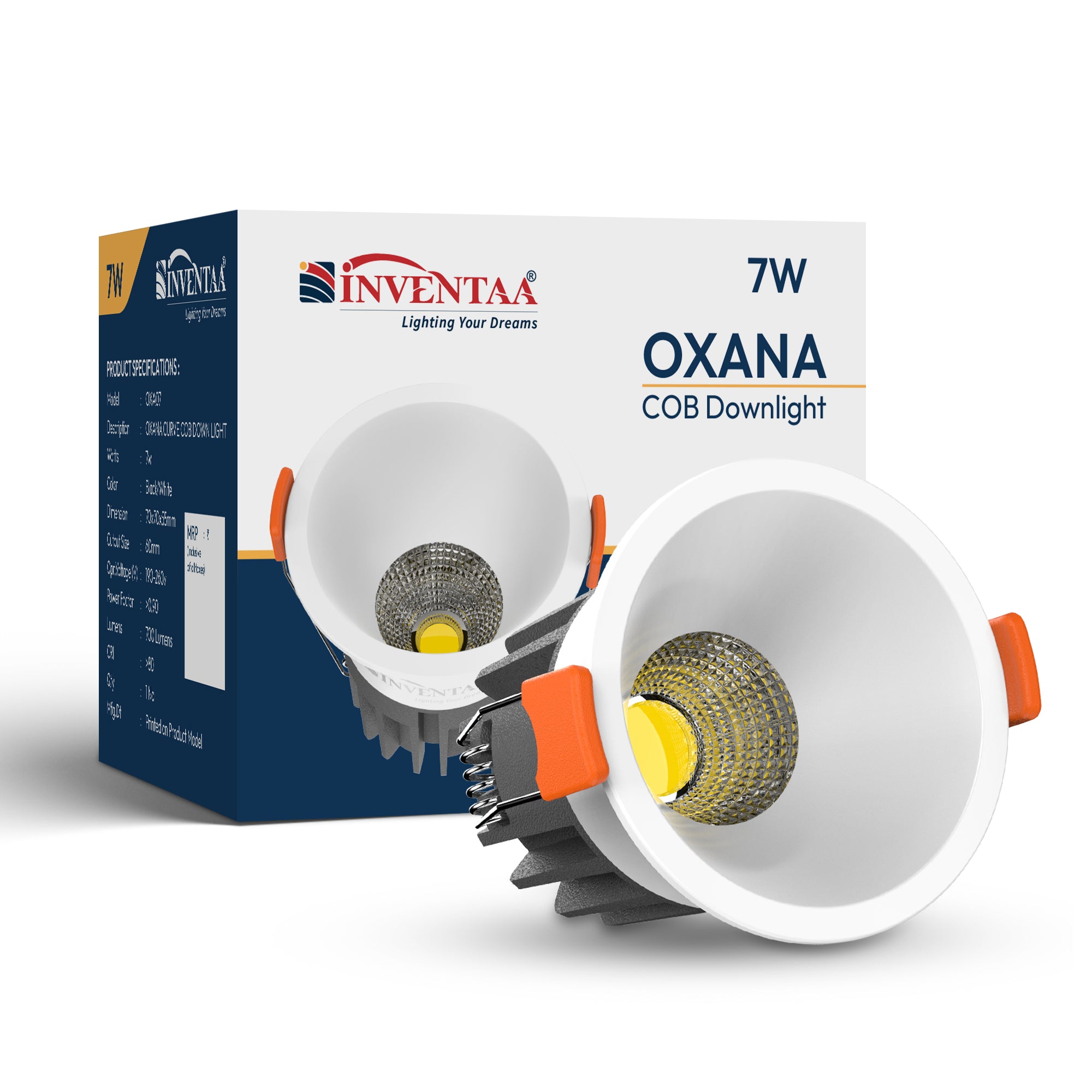 Oxana COB Down Light 7W With Box Enclosure #watts_7w
