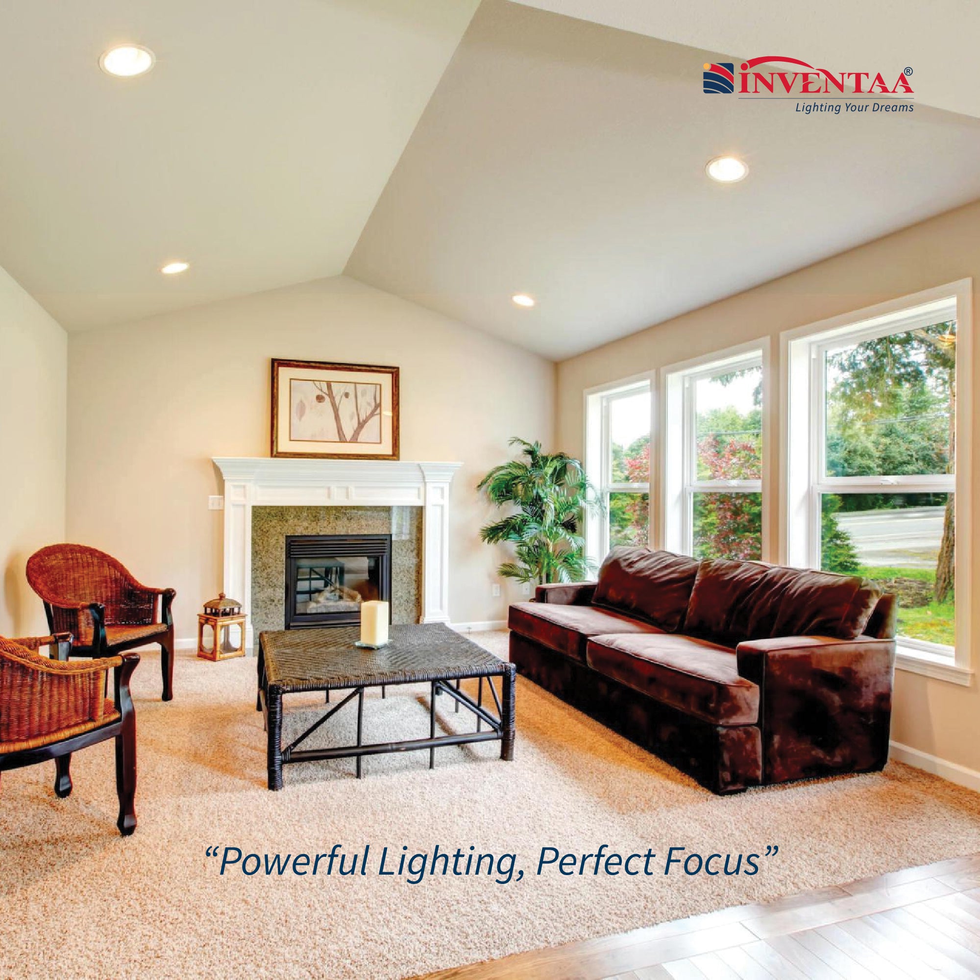 Oxana Curve COB Downlight 7W Installed In Living Room #watts_7w