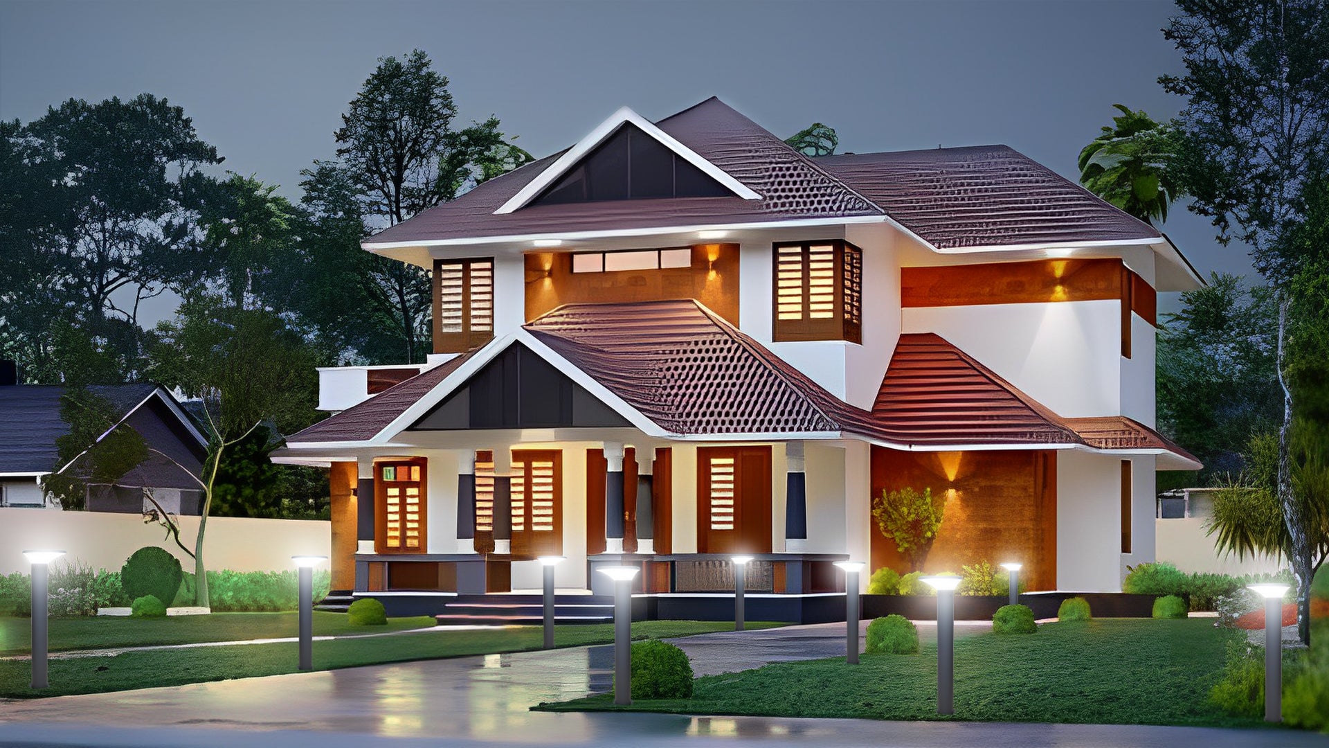 Romy 12W LED Lawn Bollard Outdoor Light