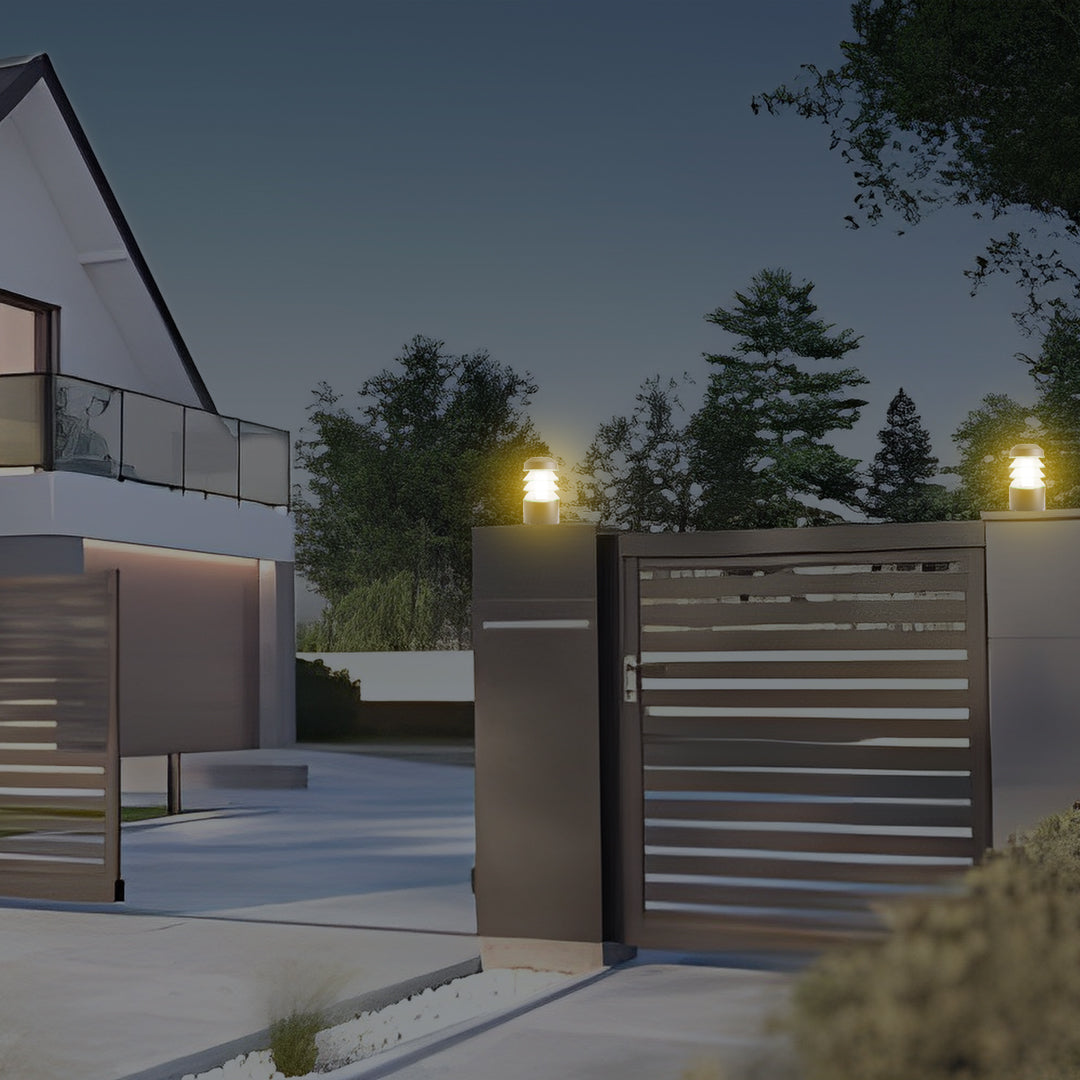 Estela 12W Ice Cube Post Top LED Gate Lamp Light