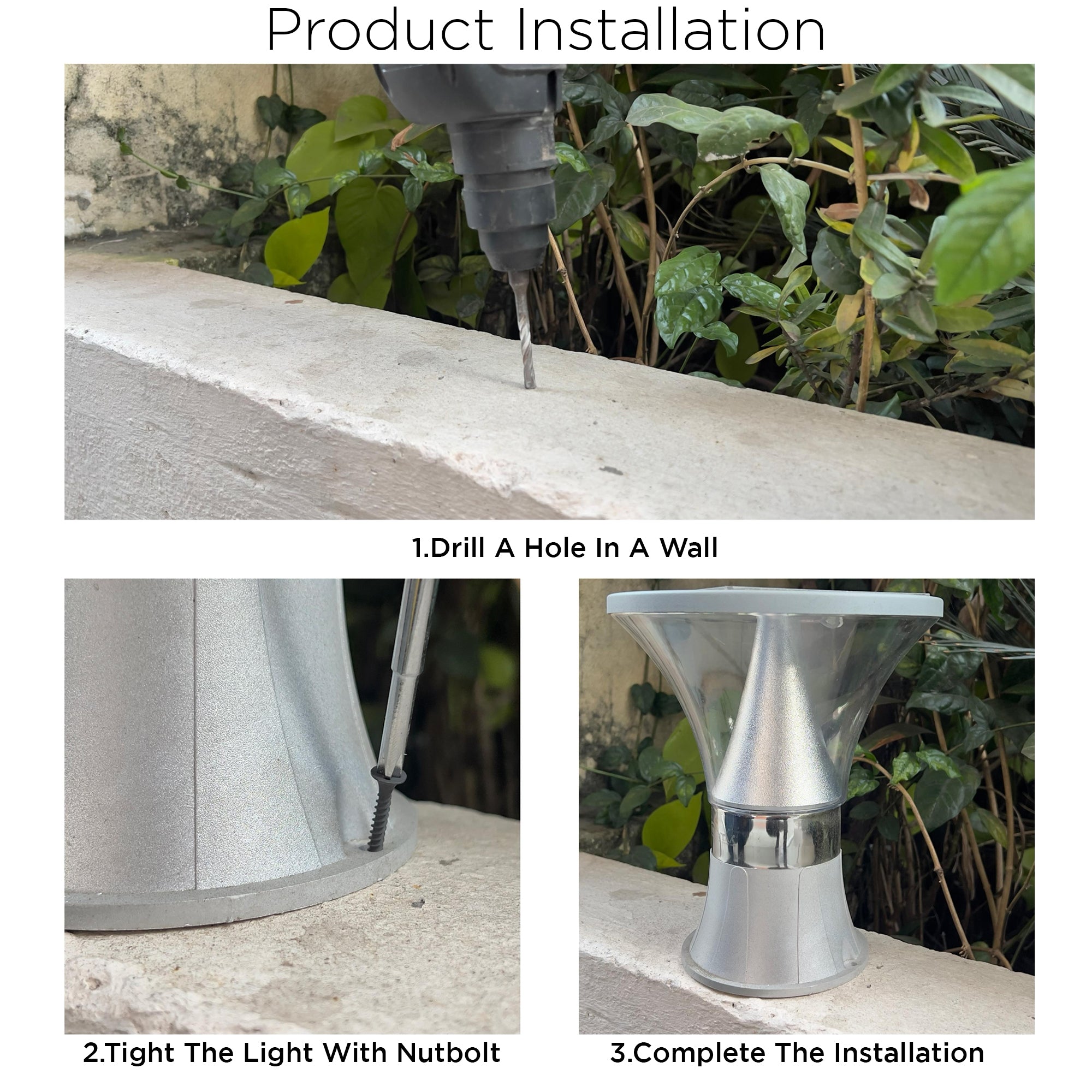 Pluto LED Solar Gate Light Installation Guide