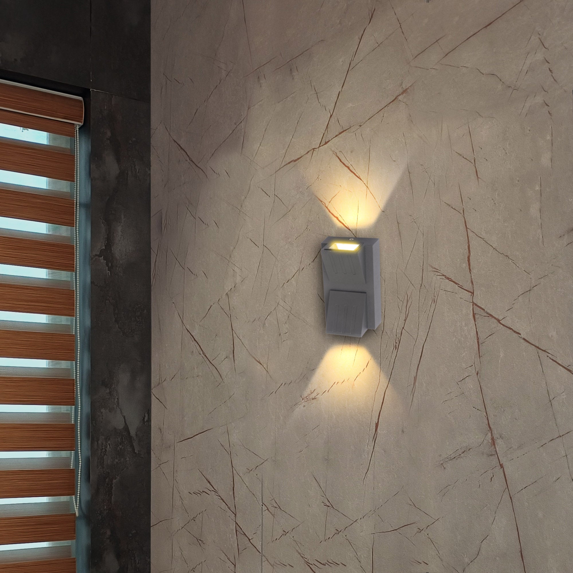 Reina two way up and down wall light emitting warm white glow #type_2 way