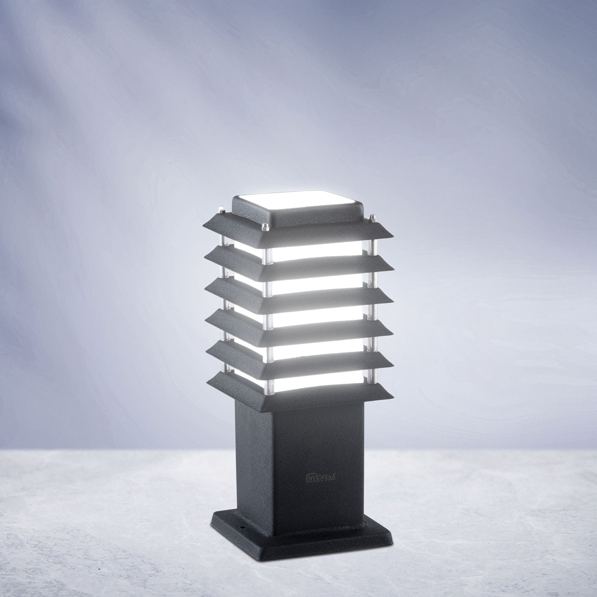 Riya 1 feet led garden bollard light emitting a cool white glow #size_1 feet