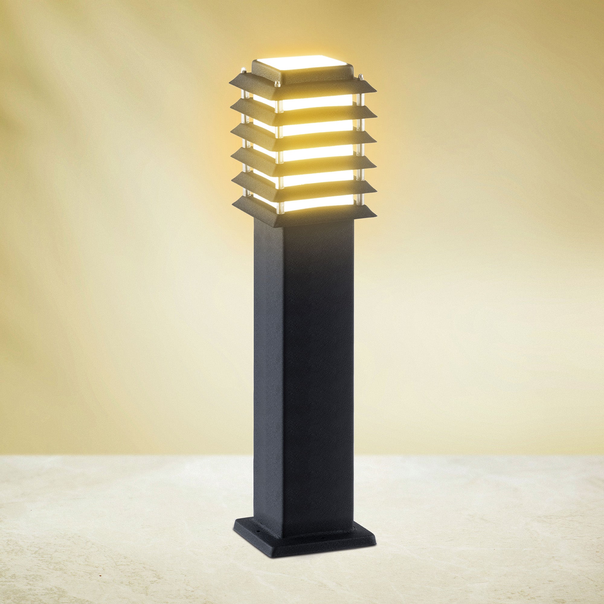 Riya 2 feet led garden bollard light emitting warm white glow #size_2 feet