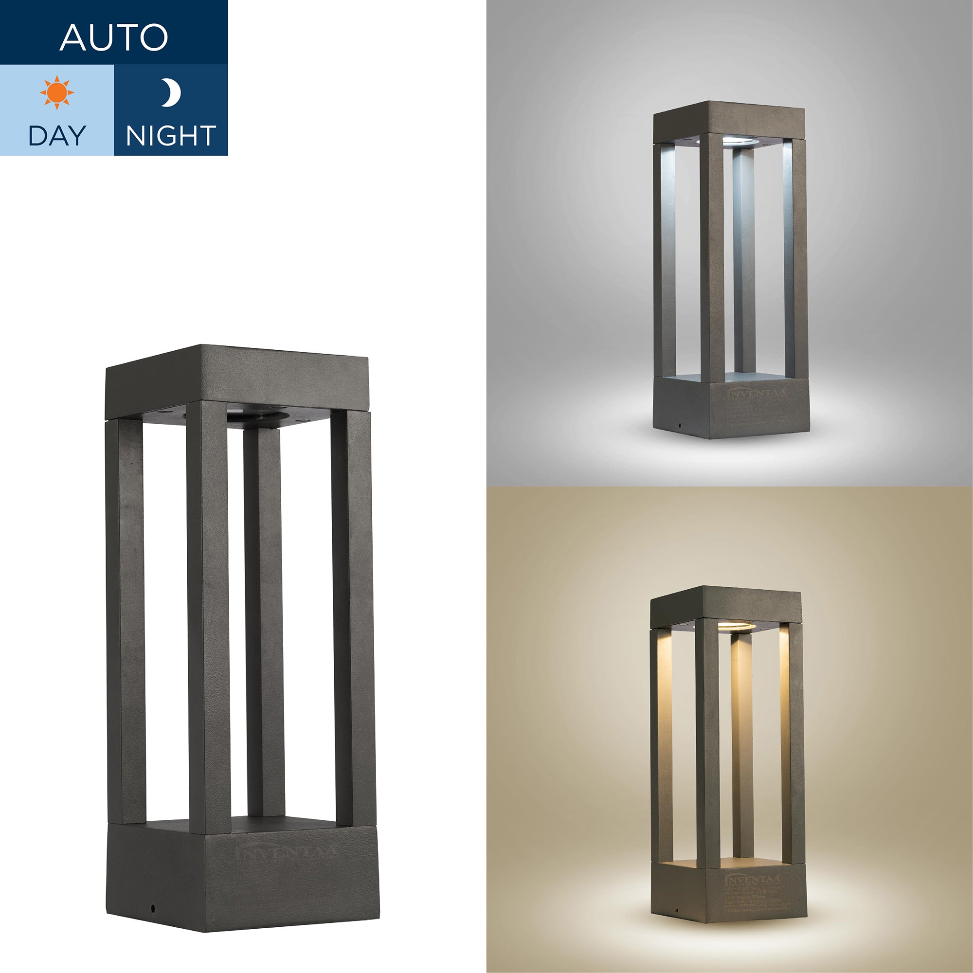 Smart Ritz LED Bollard Light 1.5 Feet Cool Warm Comparison #size_1.5 feet