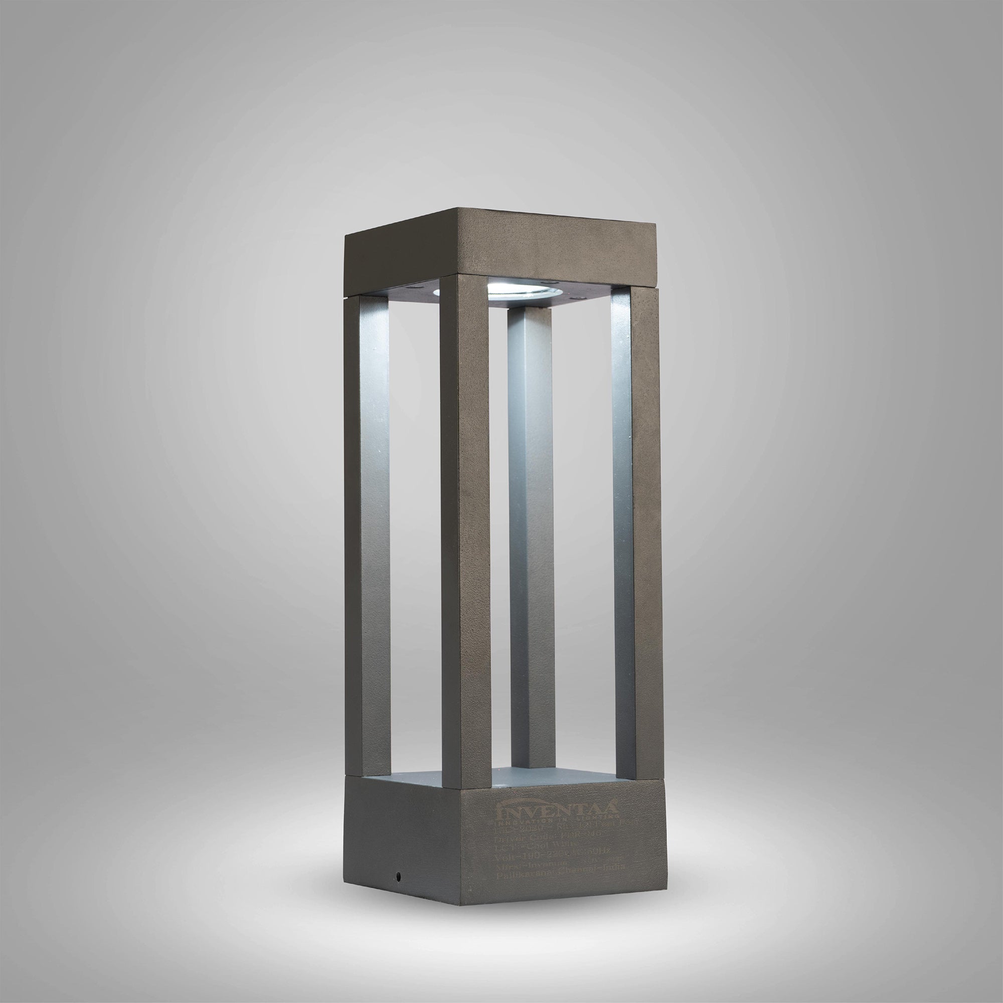 Smart Ritz LED Bollard Light 1.5 Feet Emitting Cool White Glow #size_1.5 feet