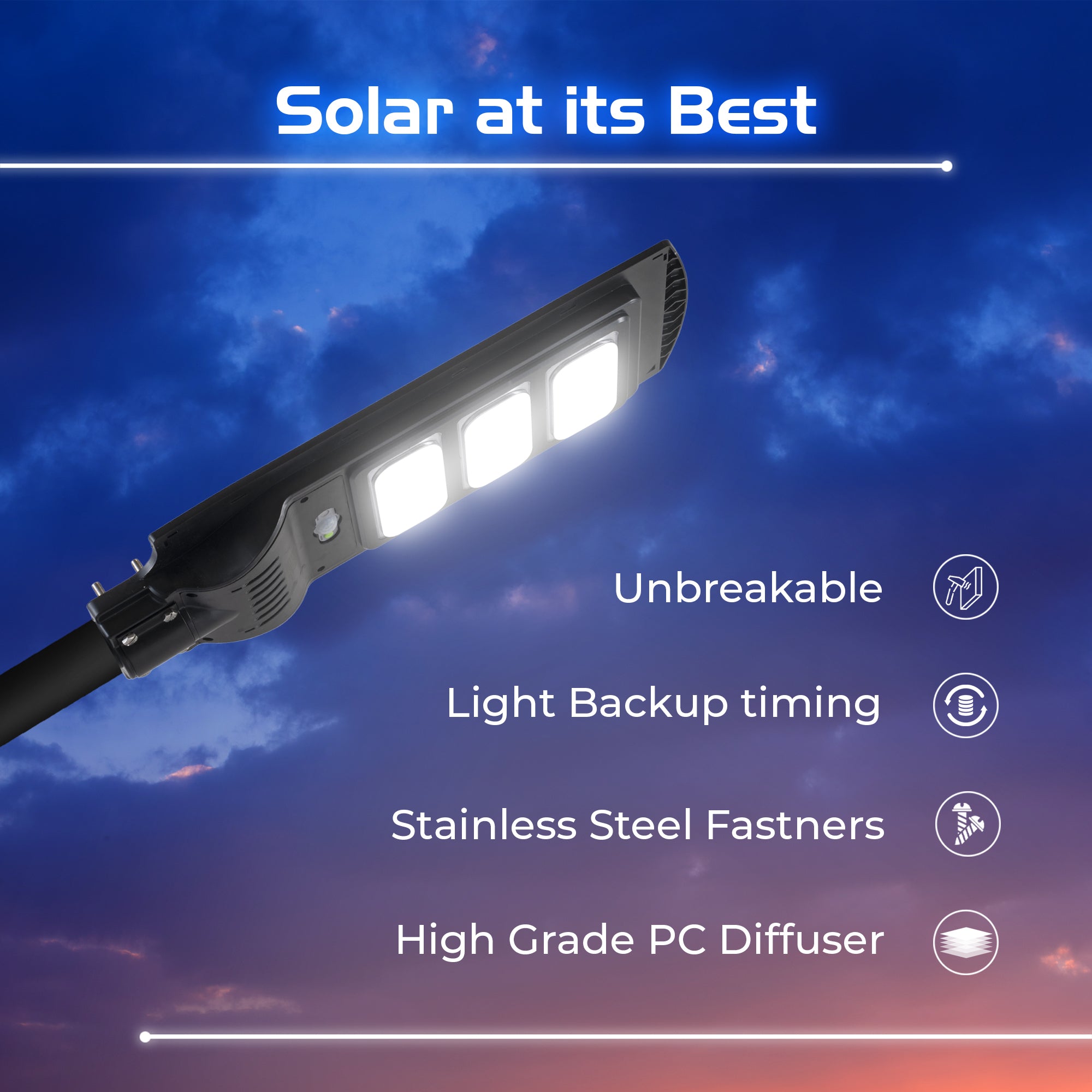 Specification of Erato 60w led solar street light #power_60w